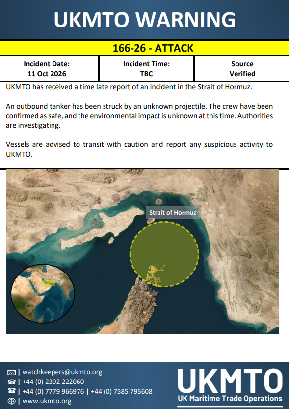 UKMTO Warning 166-26