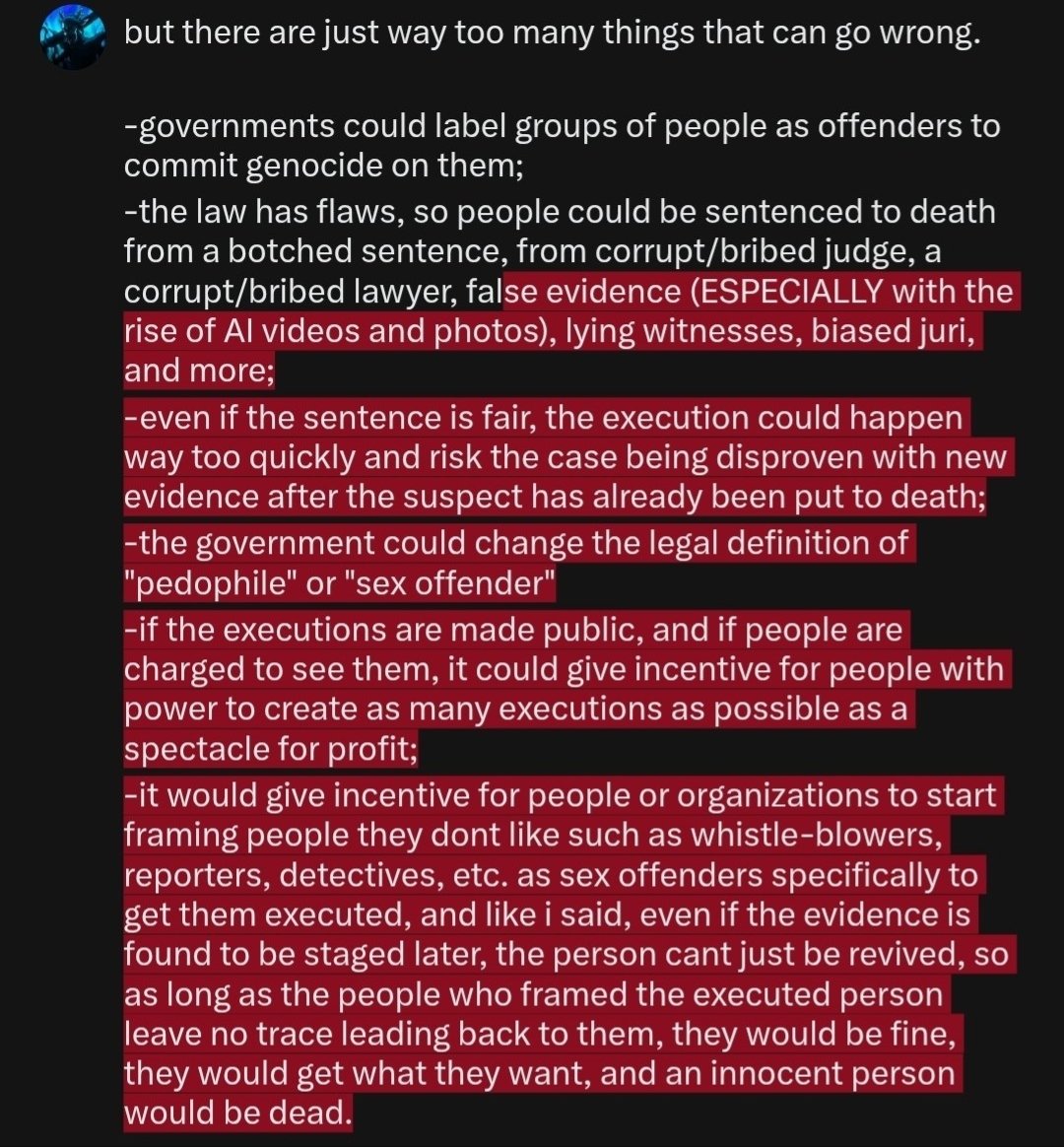 Halcohol18's tweet photo. @Jessisdrawing @TiminJillsson @psychicroach @youtuberyaoi the key word here is "deserve". they DESERVE those things to happen to them from a moral standpoint, but those things shouldn't be put into practice because of the negative effects they can have. i am well aware of them. https://t.co/SKZNGP3pI6