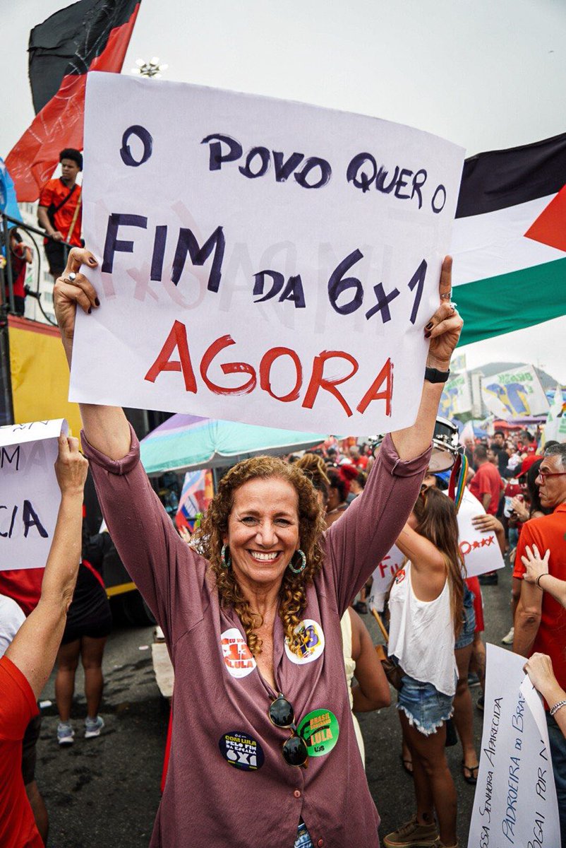jandira_feghali's tweet photo. O Rio unido pelo fim da escala 6x1!!!
O Rio é Bora Lula!!!!! https://t.co/bjTWvnPlPe