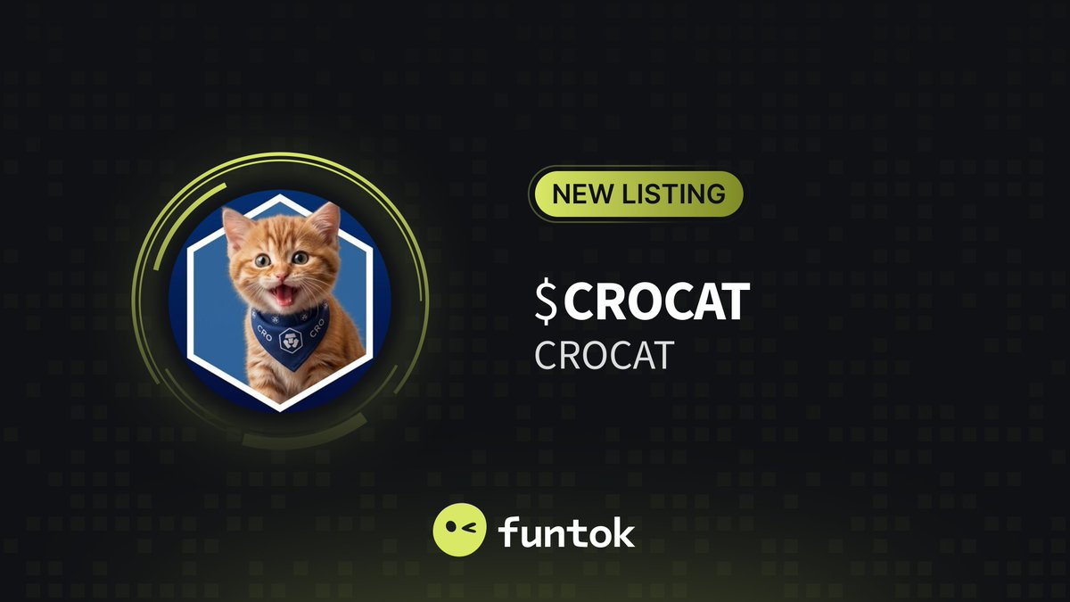 funtokio's tweet photo. 🔥 New Listing @CroCat_Token 🔥

$CROCAT is now listed on FunTok.

💰 Market Cap: $7.76 M

🔎 Discover: https://t.co/vWomTUzw3f

#NewListing #FunTok #Cronos https://t.co/vRaMEvvWBG