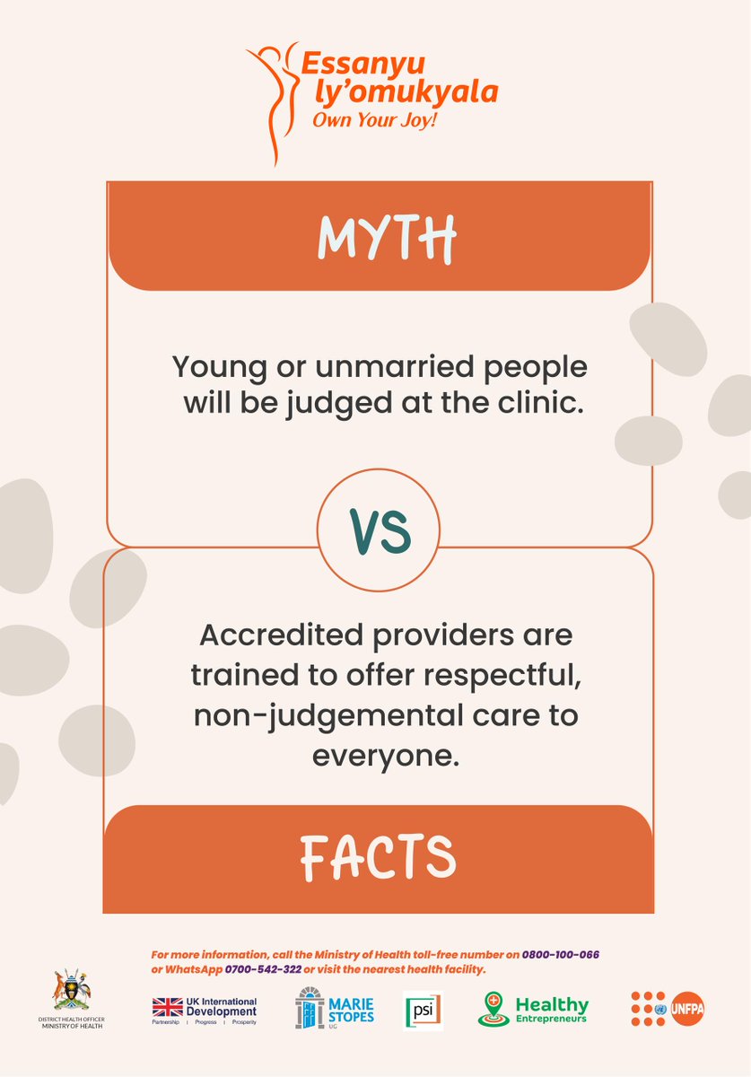 muxoke's tweet photo. Have you ever delayed going to the clinic because you were afraid of being judged? You’re not alone, but here’s the truth: trained, accredited providers are there to help you, not to judge you.
#EmpowerUG
#EssanyuLyomukyala

@UNFPAUganda | @UKinUganda https://t.co/loo9JWEByf