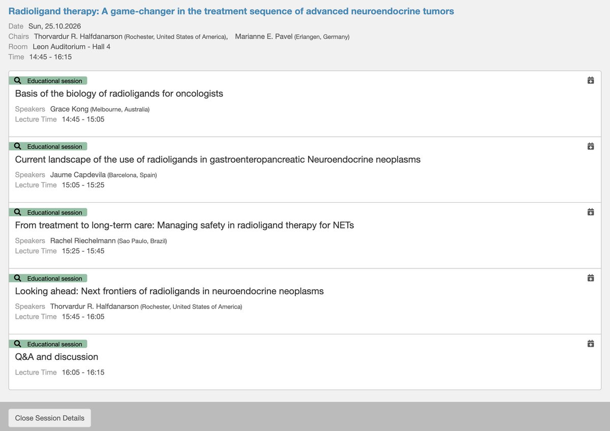 drenriquegrande's tweet photo. 🚨 Exciting times for the #NET community!
Positive Phase III #ACTION1 results with ²²⁵Ac-DOTATATE after progression on ¹⁷⁷Lu!
A major milestone for alpha-emitting radioligand therapy and potentially a new chapter in #NET treatment sequencing.
But why does this matter? 🧵👇
🎯 Same target, different radiation!
🔵 ¹⁷⁷Lu (Lutetium): Beta emitter, longer tissue range, lower linear energy transfer (LET).
🔴 ²²⁵Ac (Actinium): Alpha emitter, very short range, much higher LET and potentially more lethal DNA double-strand damage.
Not simply a stronger lutetium!
📊 #ACTION1 reports significantly improved PFS versus standard-of-care options in SSTR+ GEP-NETs progressing after ¹⁷⁷Lu.
Very encouraging! 👏
But let's see the full data: HR, absolute PFS benefit, long-term toxicity, OS and quality of life.
And important questions remain:
⚠️ Cumulative renal and bone marrow toxicity
🏭 Isotope production and availability
🚚 Manufacturing, logistics and equitable access
🔬 Optimal sequencing and patient selection
🌍 Perfect timing for #ESMO26 in Madrid!
📅 Sunday, October 25
🕝 14:45–16:15
📍 Leon Auditorium, Hall 4
Join us for our educational session on radioligand therapy in advanced NETs, with @Ja_Capdevila and an outstanding international faculty! @OncoThor @RachelRiechelm2
Looking forward to discussing how we can translate these advances into better outcomes for our patients.
See you all at #ESMO26 in Madrid! 🇪🇸🤝
@myESMO @Netespana @_SEOM