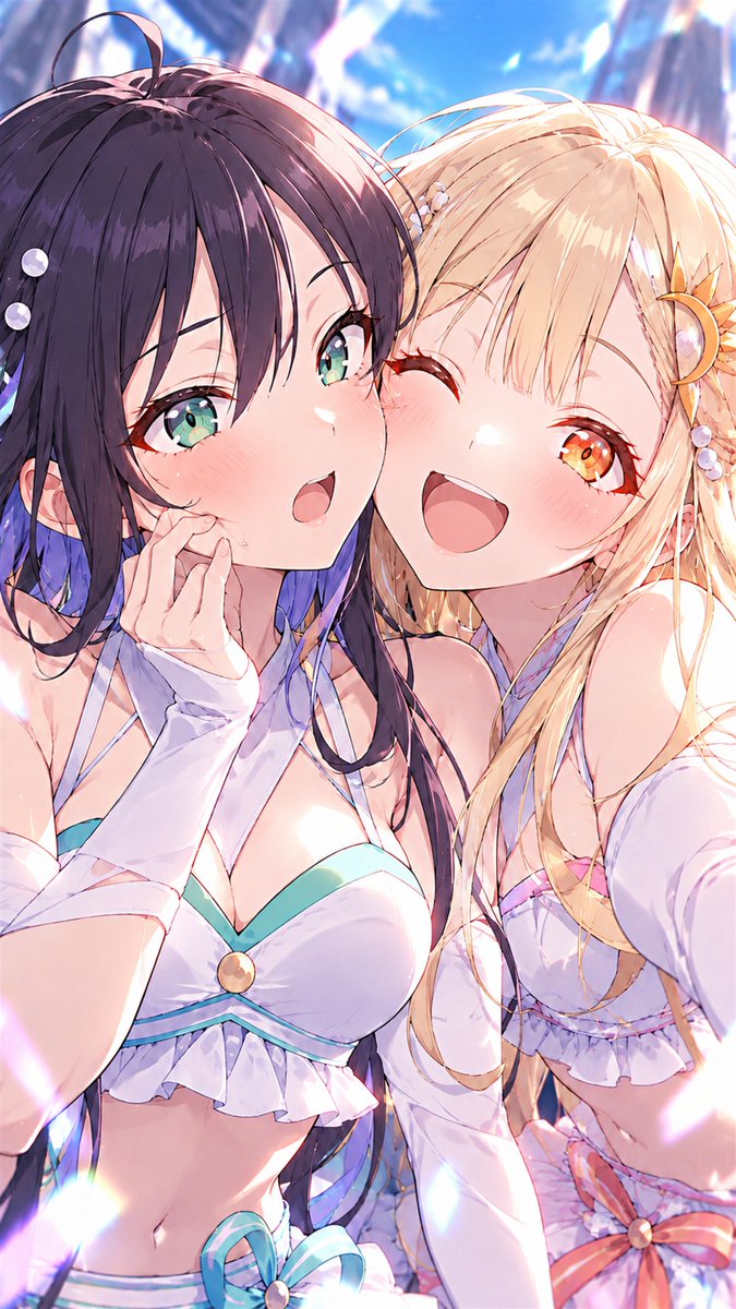 CheinCyan's tweet photo. 「はいっ、みんな笑って〜！📸✨」

『超かぐや姫！』のかぐや・彩葉・ヤチヨを描いてみました！

こんな3人の仲良しな日常、もっと見てみたいです。

皆��んは誰と一緒に写真を撮ってみたいですか？
Super Kaguya-hime! / Kaguya・Iroha Sakayori・Yachiyo Tsukimi 
#超かぐや姫 https://t.co/2Ys9SJSu8S
