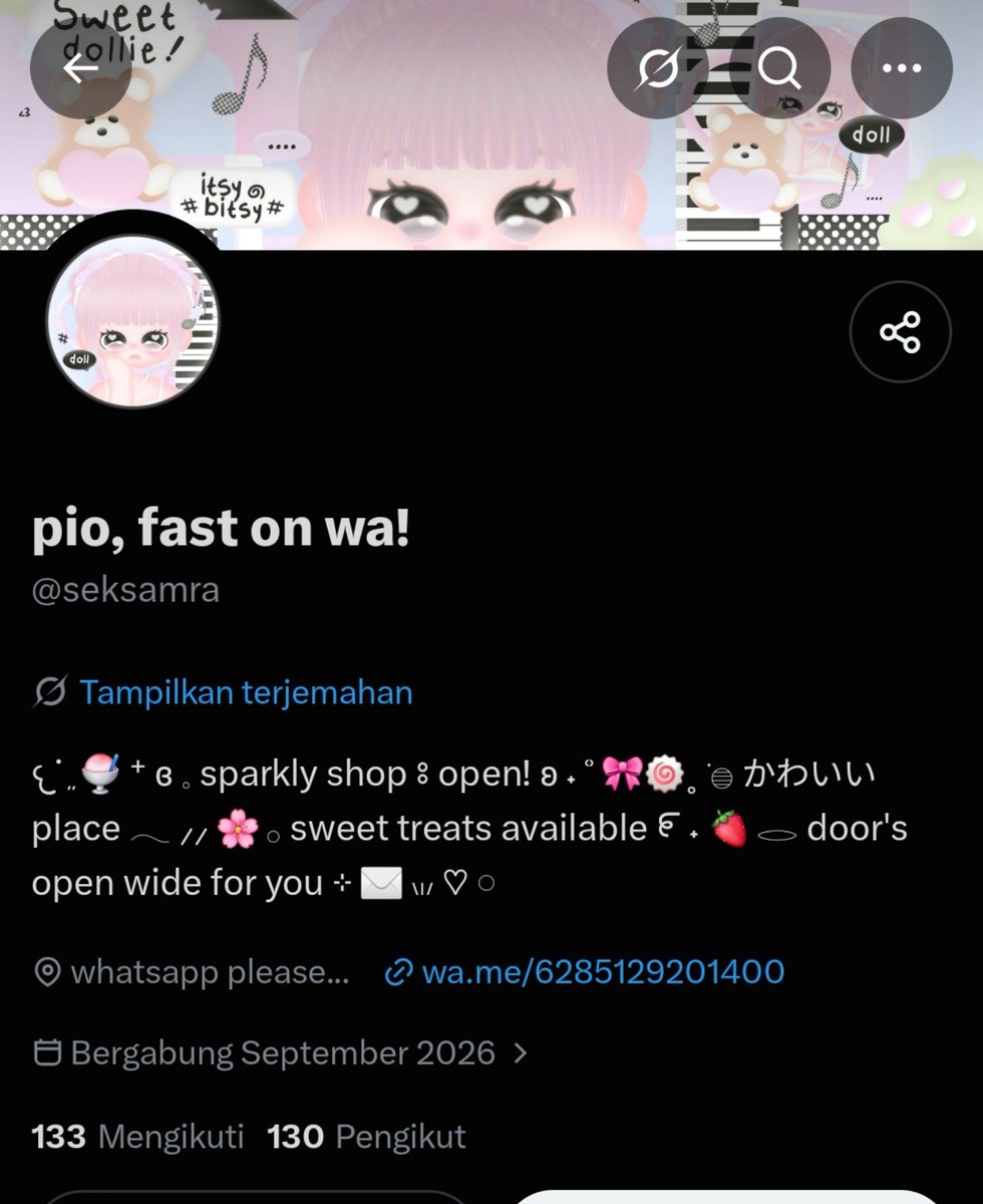 joki_disini_'s tweet photo. help rt/like
hati hati buat para cust/ba yg nyari app prem/turnitin, ni org @seksamra scam 

wa nya nih 
087879843763
085129201400
0831-3954-2893 (wa yg skrg baru ganti lg doi)
hati2 tiap abis nipu lgsg ganti wa 

#zonauang #bealanjaㅤ https://t.co/5pE0boJwbF
