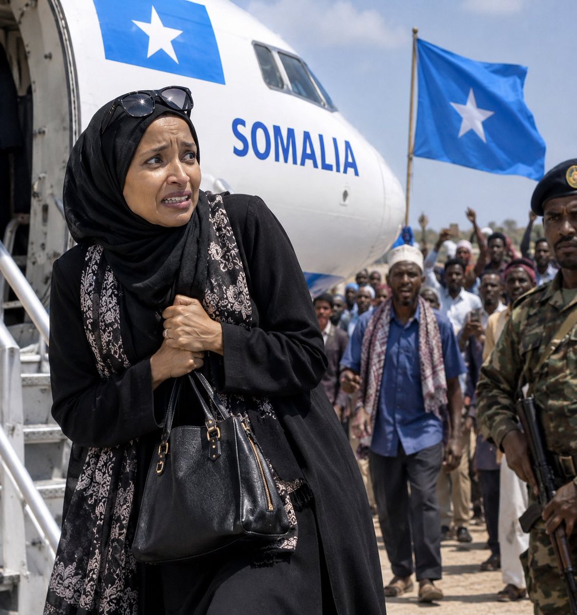 AdrianneS4you's tweet photo. 🚨 Well, well, well… The feds raided Ilhan Omar’s DC house this morning! Hopefully, that day of reckoning I’ve been waiting for is finally coming! 🍿🇺🇸 Next stop: Somalia? 😂✈️ https://t.co/zjH4Fcq59u
