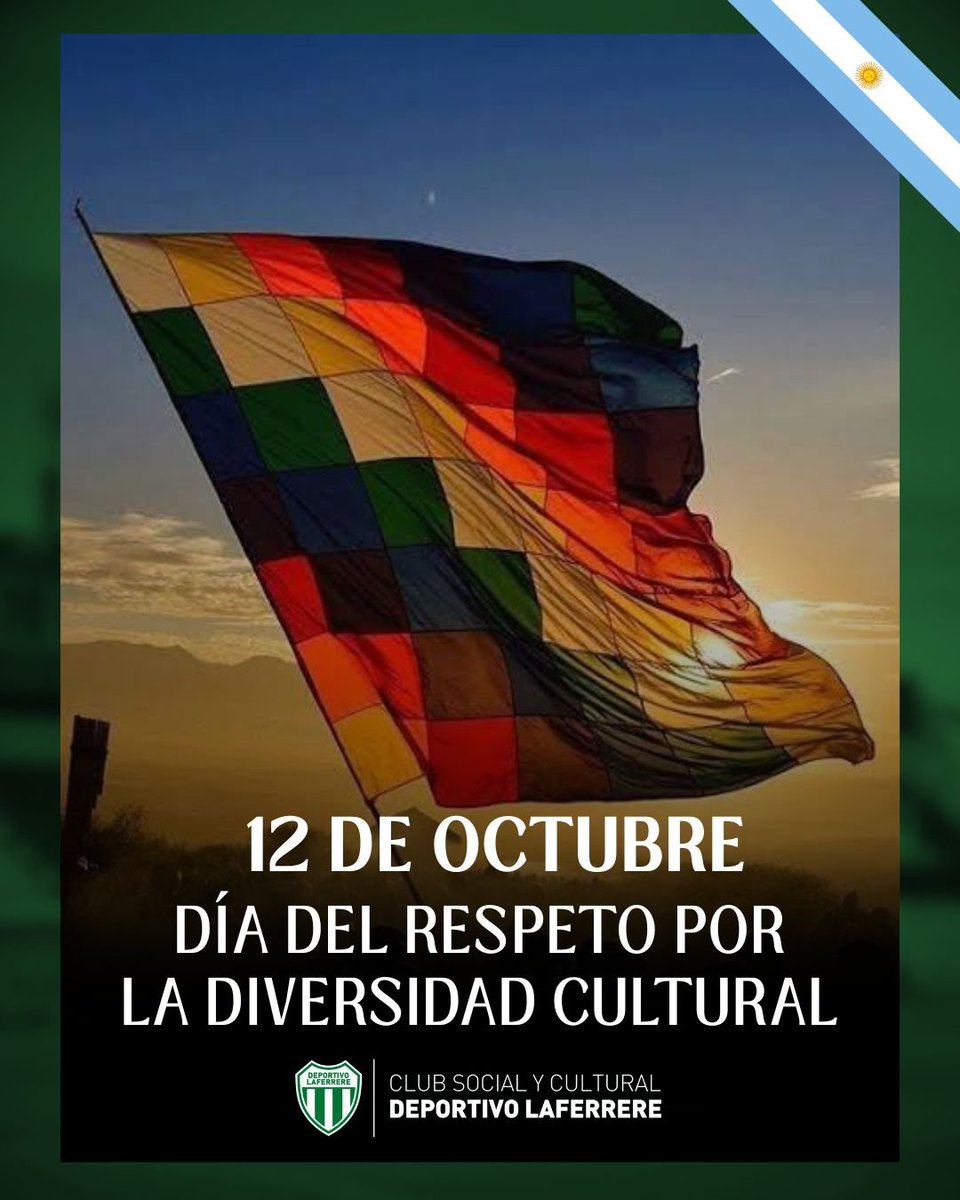 LafeOficial's tweet photo. 🇳🇬  𝙍𝙀𝙎𝙋𝙀𝙏𝙊 𝙋𝙊𝙍 𝙇𝘼 𝘿𝙄𝙑𝙀𝙍𝙎𝙄𝘿𝘼𝘿 𝘾𝙐𝙇𝙏𝙐𝙍𝘼𝙇 🇳🇬

📌 Hoy 12 de octubre se conmemora el día del respeto por la diversidad cultural, valorando el aporte que han realizado muchas culturas a la construcción de nuestra identidad. 

#DiversidadCultural https://t.co/2dENFAkwZT