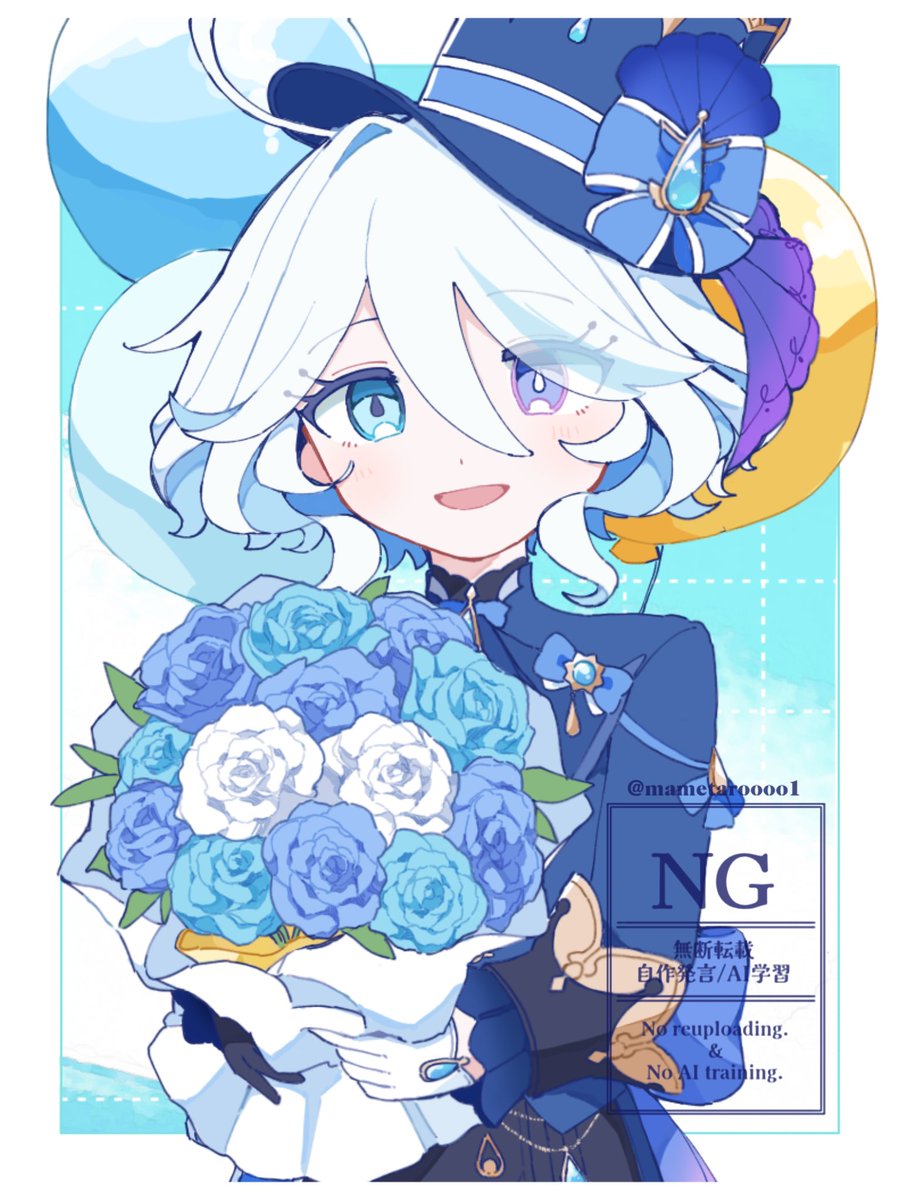 mametaroooo1's tweet photo. 再掲　フリーナお誕生日おめでとう〜🎉
#フリーナ生誕祭2026 #Furina https://t.co/on68JUAIBA