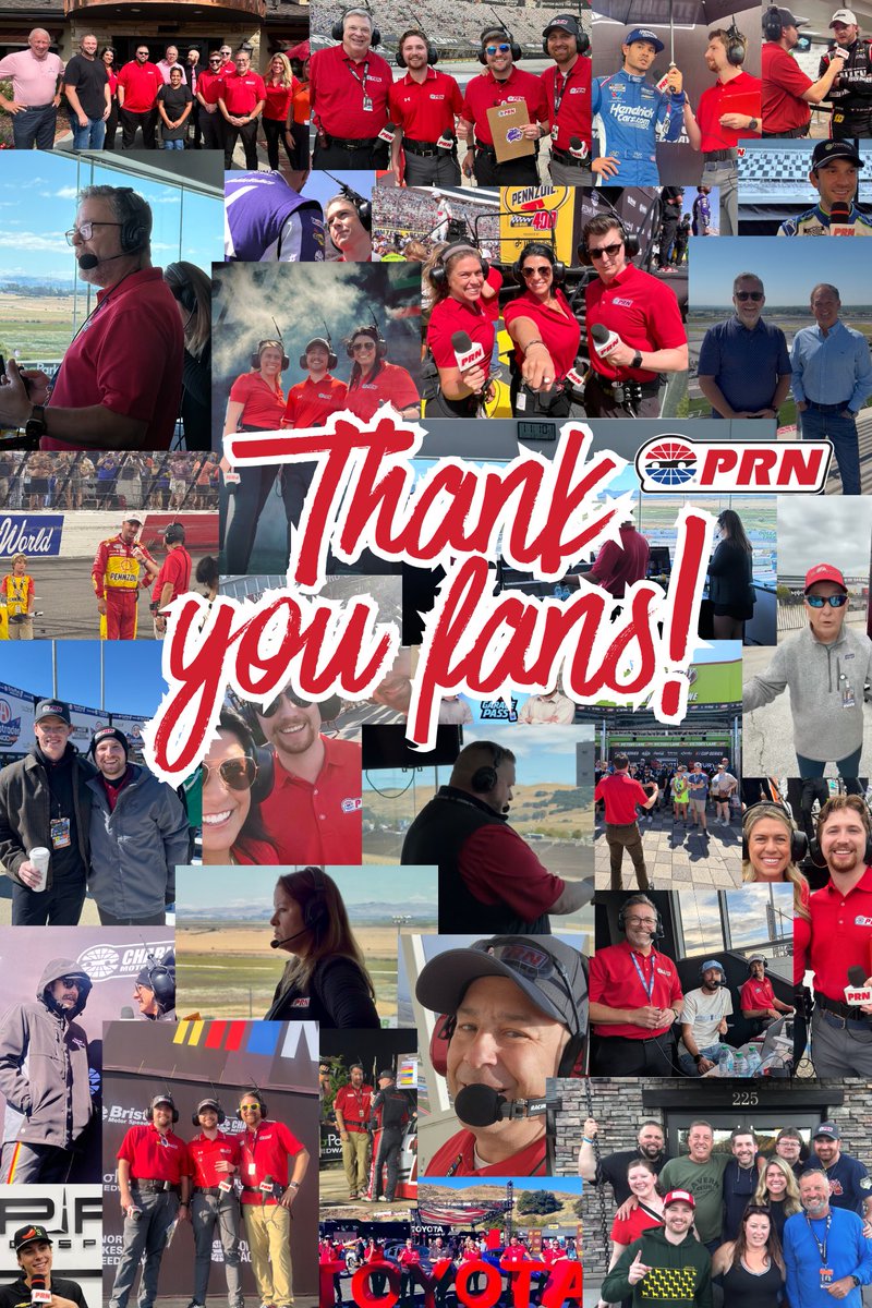 PRNlive's tweet photo. It’s time to put the wraps on our 2026 coverage! 🏁

A huge thank you to you, the fans, for tuning in all season long, and to our incredibly talented PRN crew for telling the story of the 2026 season! https://t.co/u4c1QwTGsu