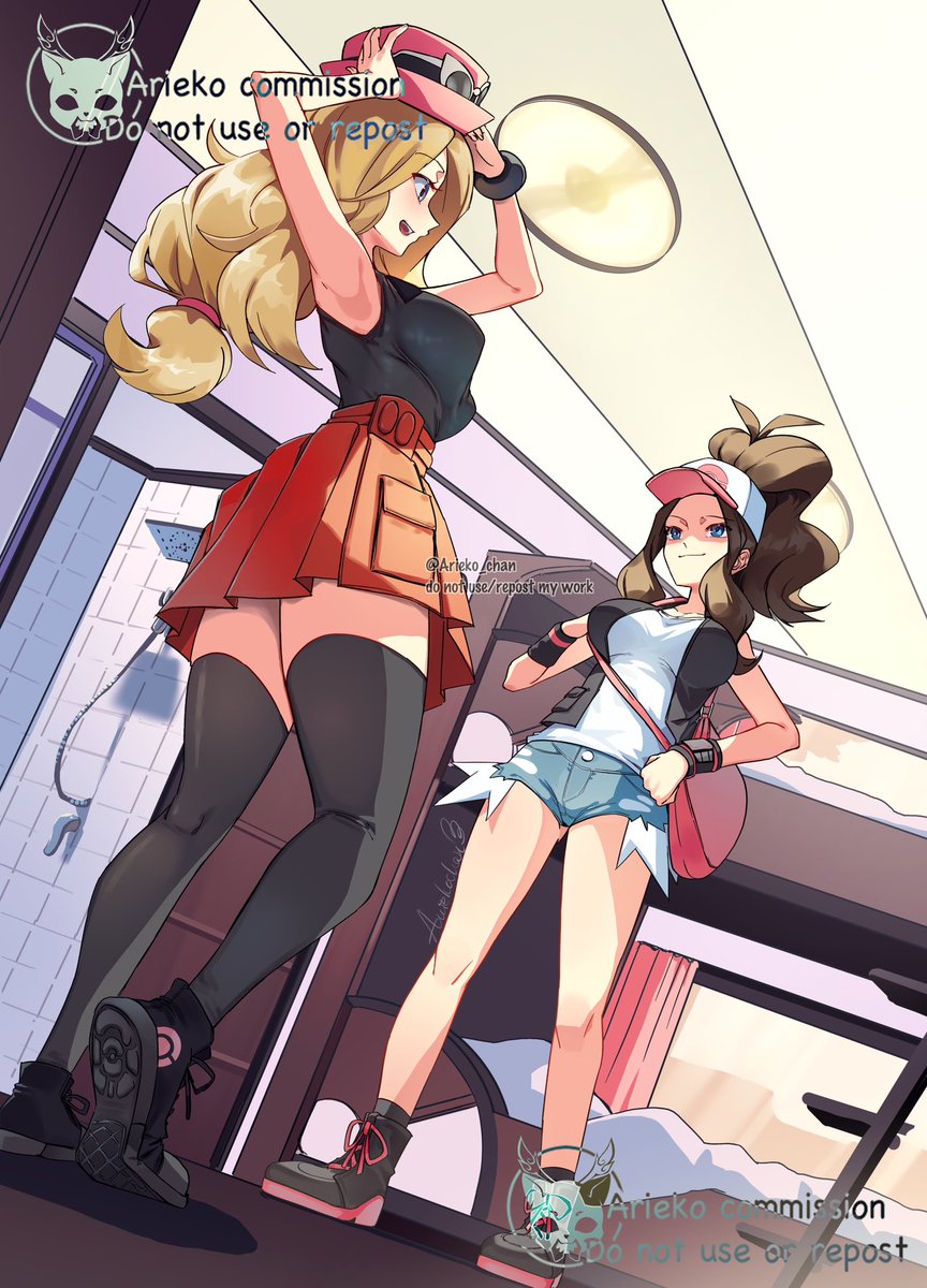Arieko_chan's tweet photo. Hilda and Serena getting ready 👒👜 
Skeb requested by anonymous, thank you so much 🫶💖💖💖💖💖💖💖💖💖💖
#Pokemon #ポケモン https://t.co/Wp06mK26m9