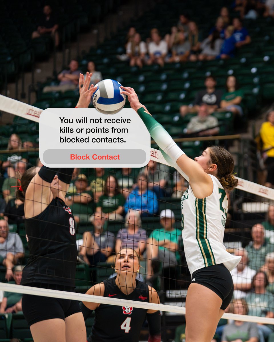 CSUVolleyball's tweet photo. Welcome to 𝐁𝐥𝐨𝐜𝐤-tober! 😤

Not only are the Rams ranked second in the nation in blocks per set (3.08), but they've posted at least 10 team blocks in 10 consecutive games - the longest program streak since 2016! https://t.co/oMw8AUFvVP