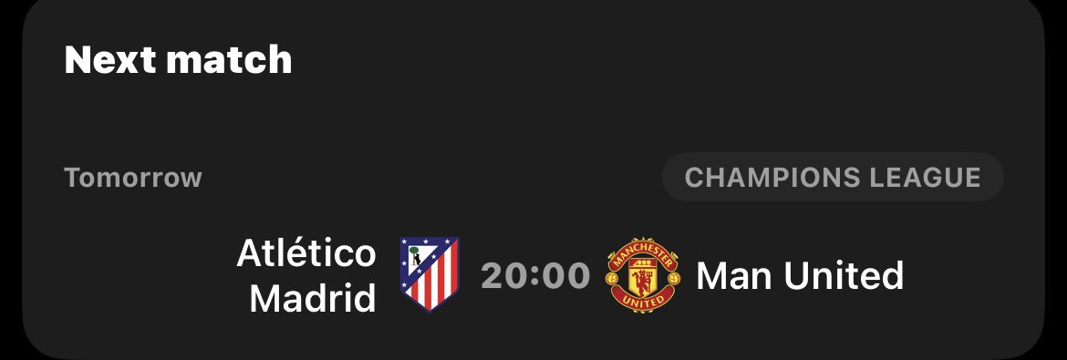 ja_vids's tweet photo. I see folks underestimating Manchester United on the TL lately, but I’m confident about Tuesday’s game. No matter how bad we’ve been this season.

I’m still very optimistic that United will go to the Metropolitano and beat Atlético Madrid on Tuesday night.💪🏾 https://t.co/jgbBX0HPKV