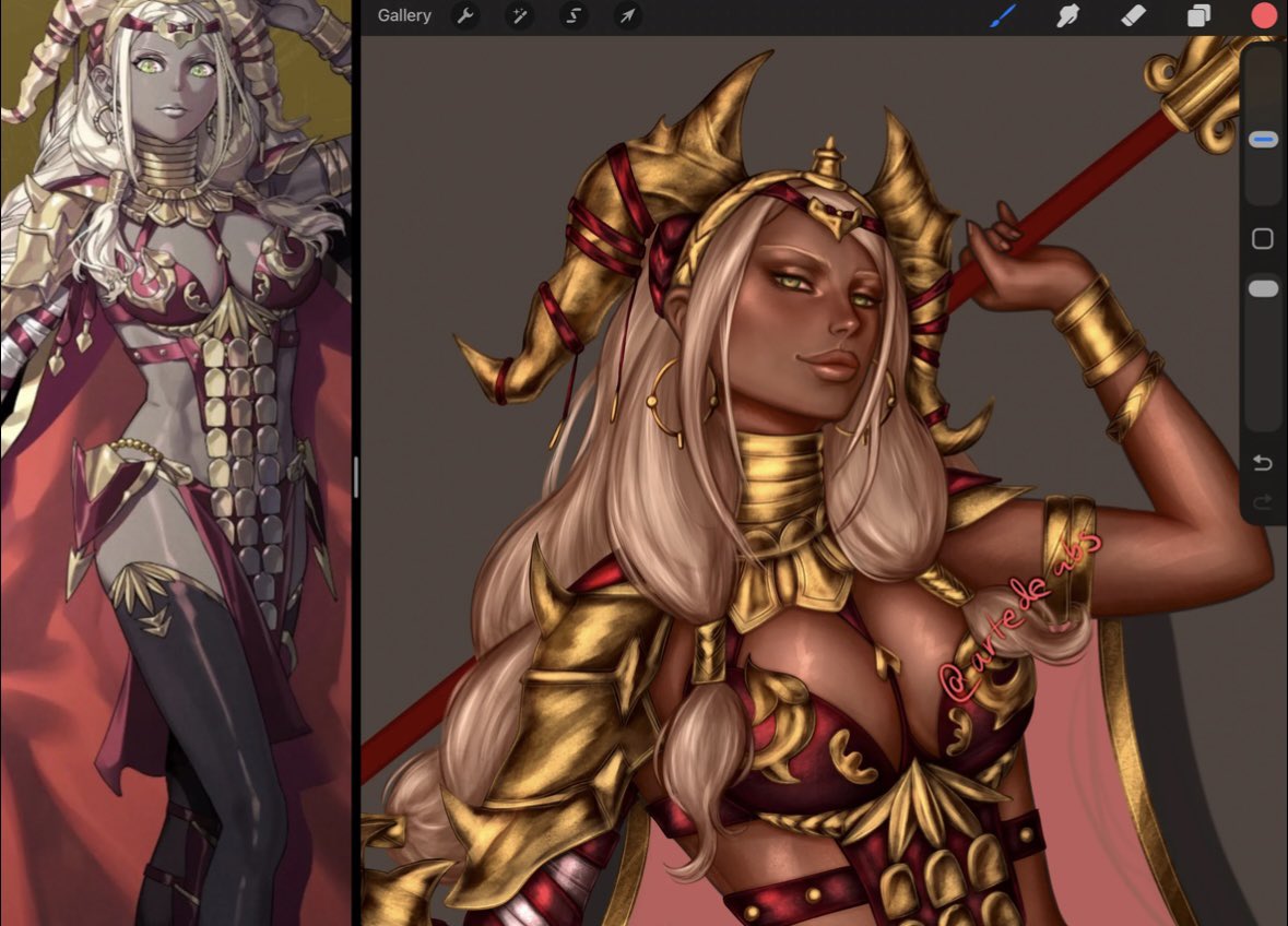 artedeabs's tweet photo. Theodora Queen of Saramis wip ❤️‍🔥
#FEFW #FireEmblem https://t.co/P7XfIjLbDj