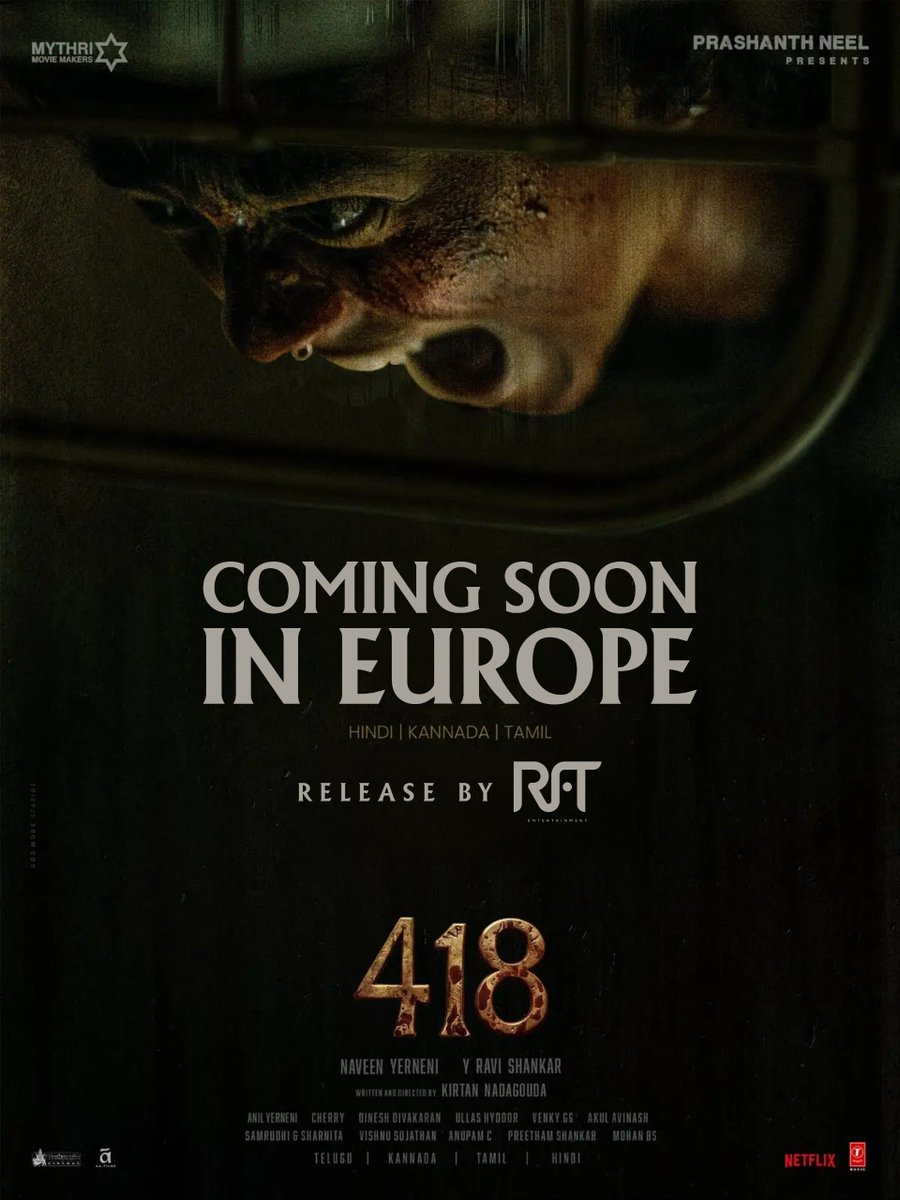 FilmsRft's tweet photo. A gripping new experience awaits on the big screen. Stay tuned for more updates! European Release by RFT Entertainment. 🎬

#MythriBringsHorror | @MythriOfficial https://t.co/pd3ycPIbxd