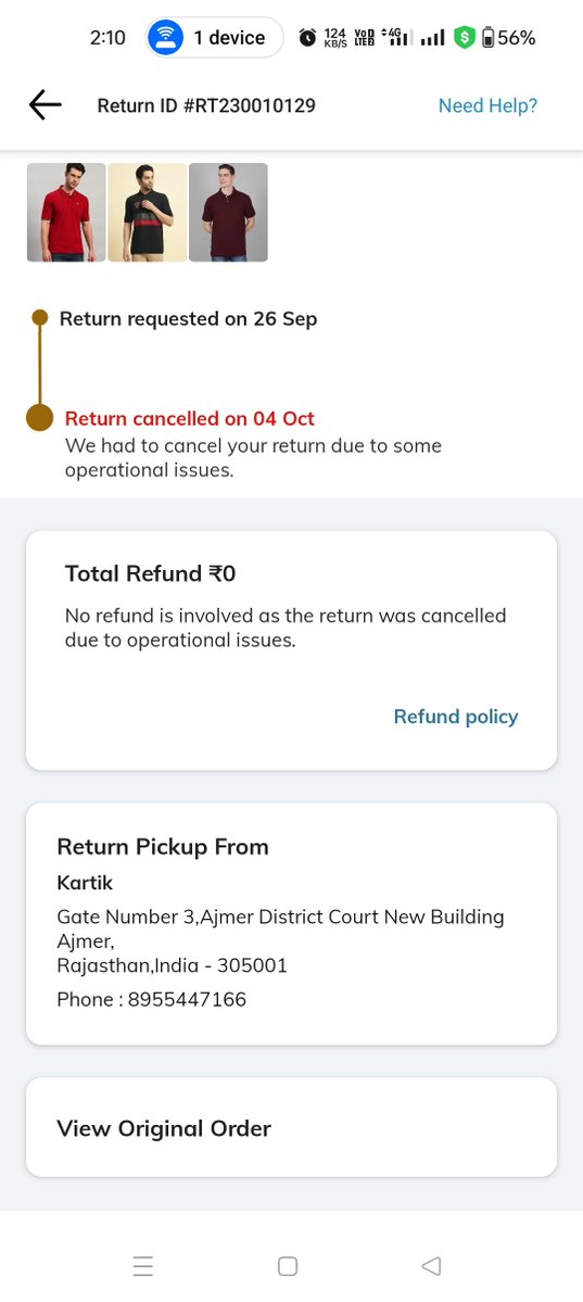 Anwer52231999's tweet photo. @AJIOLife @AjioCares I have been facing issues for the past two months, but the company doesn't care at all. This e-commerce company is fake and fraudulent; do not trust it. https://t.co/r8uTP3fuIk