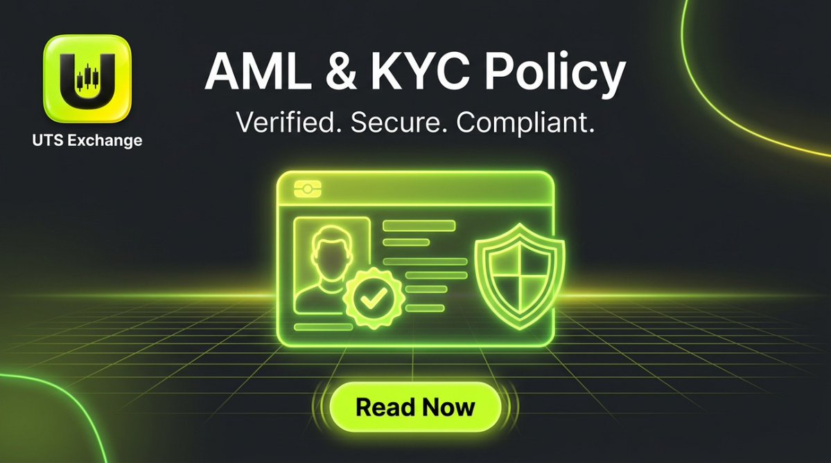 utsexchange's tweet photo. AML &amp; KYC Policy Verified, secure, compliant 🛡️ See how UTS keeps the platform safe for everyone. 
👉 https://t.co/vp4kHjQ12h 

#UTS #UTSExchange #KYC #AML #SecureCrypto https://t.co/3N4Mpr4Jnk