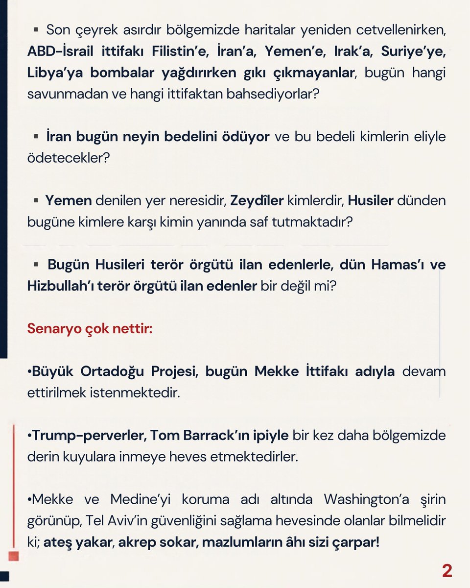 birolaydinSP's tweet photo. “Mekke İttifakı” adı altında, Washington’a şirin görünüp, Tel Aviv’in güvenliğini sağlama hevesinde olanlar bilmelidir ki; ateş yakar, akrep sokar, mazlumların âhı sizi çarpar!