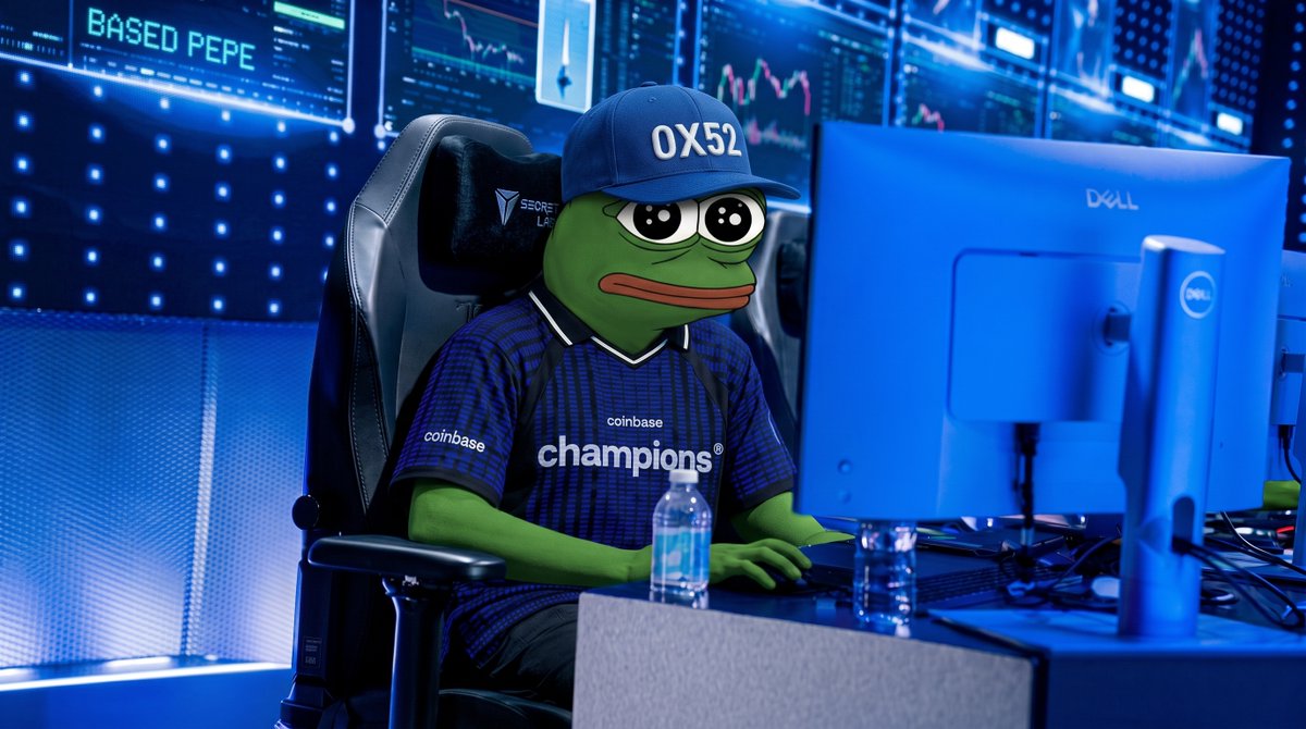 Wanderphile's tweet photo. @coinbase I mean he's been right here waiting for you the whole time.   @0x52BasedPepe 

base:0x52b492a33e447cdb854c7fc19f1e57e8bfa1777d  on @base https://t.co/EGWmUztIdm