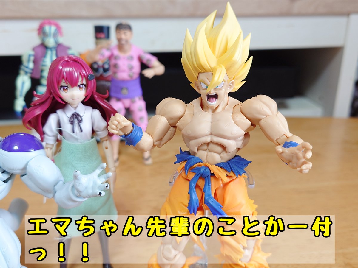 snsage_1's tweet photo. ラプトル劇場    375

ドラゴンボール名シーン
伝説の悟空とフルフリーザが
小石川エマちゃん先輩のコンプレックスをイジる

https://t.co/rMCbXbZR5g
https://t.co/cAmszaqrVH
https://t.co/mGjAPDgIBj
BLEACHアニメ↓
https://t.co/Yn0GvgSwyp https://t.co/PYgM7d87Ep