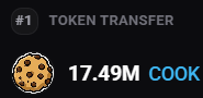 cookiescanio's tweet photo. This user Bridged 17M COOK from Solana into Cookie Chain. The biggest bridge transfer to date🔍

https://t.co/p7Pa4h3NoW https://t.co/4192sxQj60