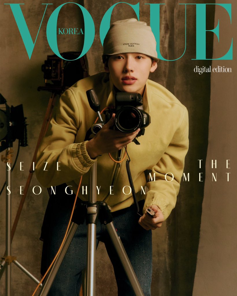 popbuzzz_'s tweet photo. Seonghyeon of BigHit’s K-pop group CORTIS in the Vogue Korea November 2026 digital cover campaign with Louis Vuitton, featuring him in LV FW26.

Seonghyeon self-photographed parts of the shoot and received photography credits, highlighting his hands-on artistry in the “Seize the Moment” editorial.

As a lyricist and topliner in CORTIS, which debuted in 2025 and quickly landed major fashion magazine covers, this LV partnership reflects the group’s fast ascent in K-pop and luxury fashion.