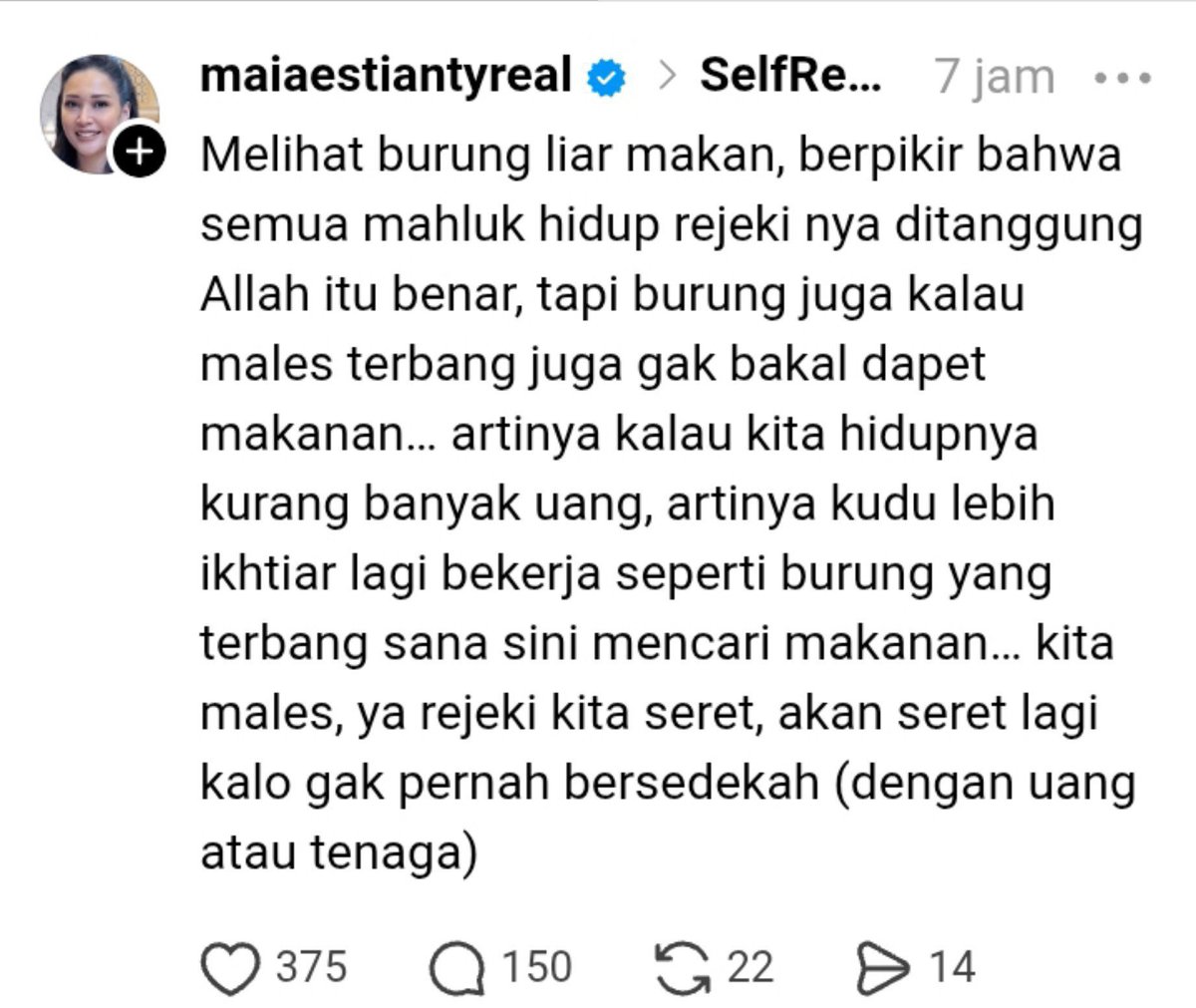 sore030690's tweet photo. Yang lagi rame, 
Kayaknya di kondisi sulit ini, jangan nabur garam deh. 
Krn start dia aja udah beda. 
Doa yg paling mustajab adl diam2 mendoakan. https://t.co/CK4HcIq5mp