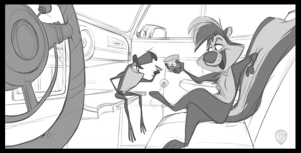 s1nfulqu1ll's tweet photo. currently mourning the scrapped pepe le pew movie, ALL THE CONCEPT ART LOOKS SO GOOD https://t.co/LqxaHjJPaI