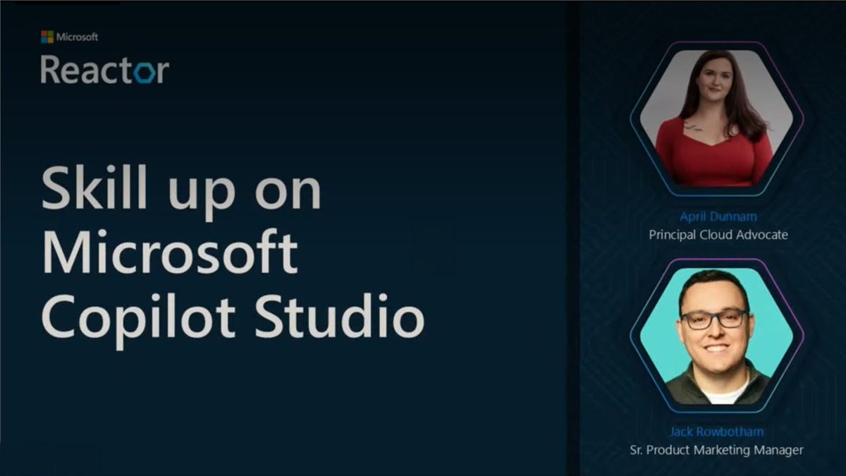 dotnet's tweet photo. Catch the replay...
Discover what to learn first, how to get started building with Copilot Studio, and how Agent Academy can help you develop practical AI builder skills.
🎥 https://t.co/MprKgdwx9f https://t.co/dBgeAFGGQe
