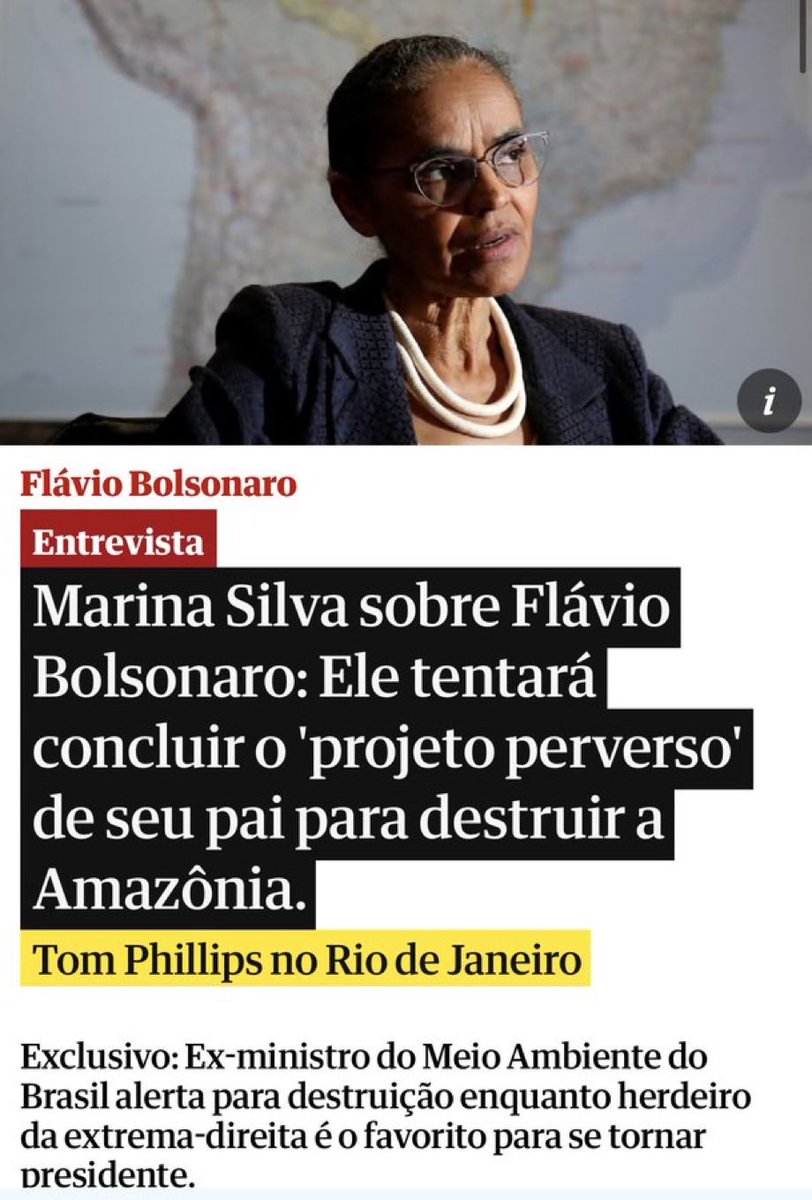 RafaelFontana's tweet photo. Enquanto a Amazônia queima, Marina diz à velha mídia que Flávio irá destruir a Amazônia. https://t.co/noElKSWJw9