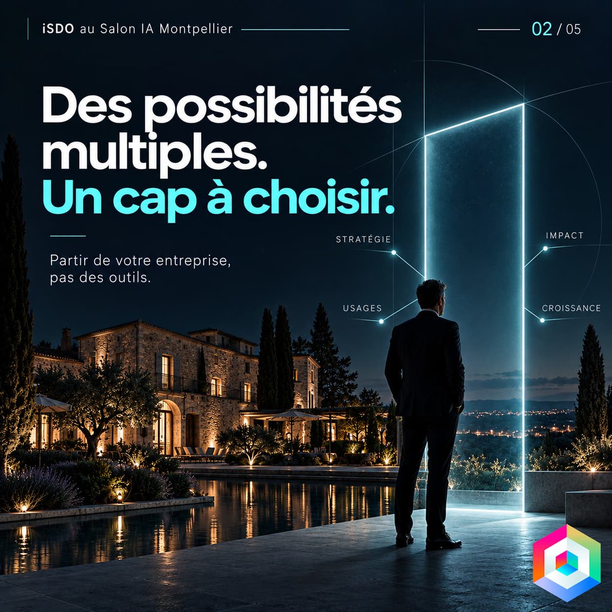 Terr_Digital's tweet photo. Des possibilités multiples.
Un cap à choisir.
Comprendre. Prioriser. Expérimenter. Déployer.

iSDO au Salon IA Montpellier, le 9 décembre.

https://t.co/2modjZ7UlP

@PhilippeContal https://t.co/1qYmlfvPn2