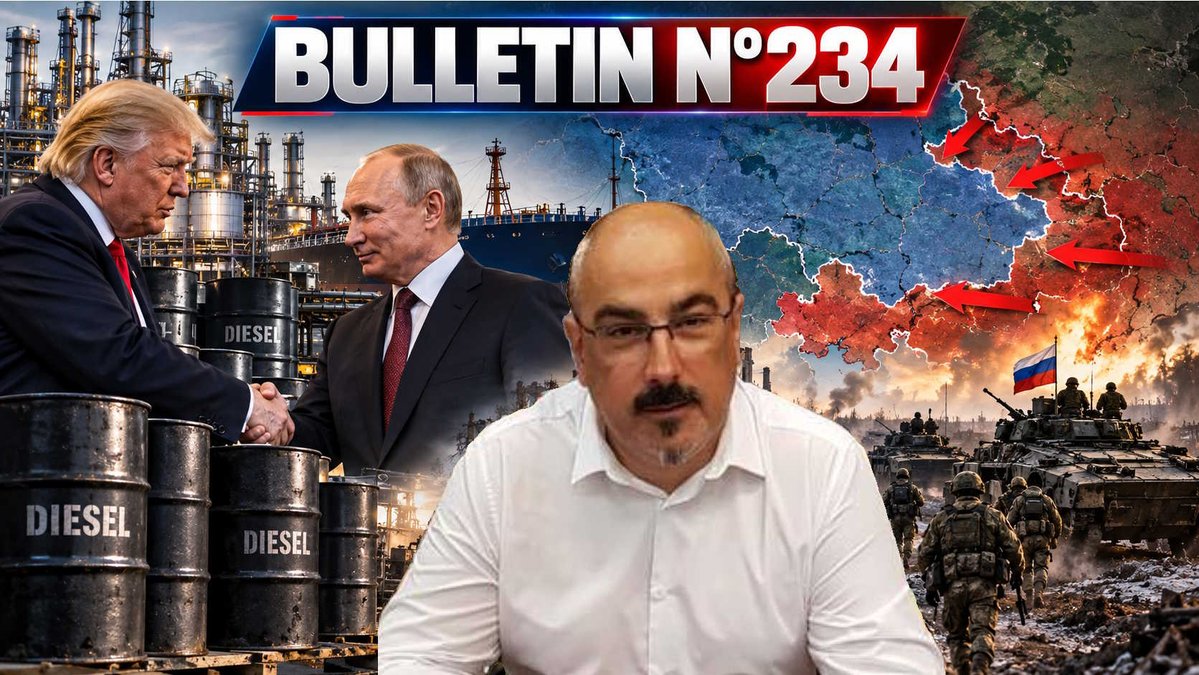Terciosdelsol's tweet photo. https://t.co/RXv96VAEHK
Le bulletin n°234 de la Web TV de Veille Stratégique  Au programme : frappes massives et évolution du front #Ukraine #UkraineRussiaWar #UkraineWar #TrumPutin
@idrissaberkane @KateTVinterview @NicolasStoquer @RaphaelBesliu @AVoiset8021 @Paolino_84
@JohnnyRamone91 @LeMediaEn442 @crowleymass67 @stratpol_site @DubreuilhMarcel @alexdelvalle3