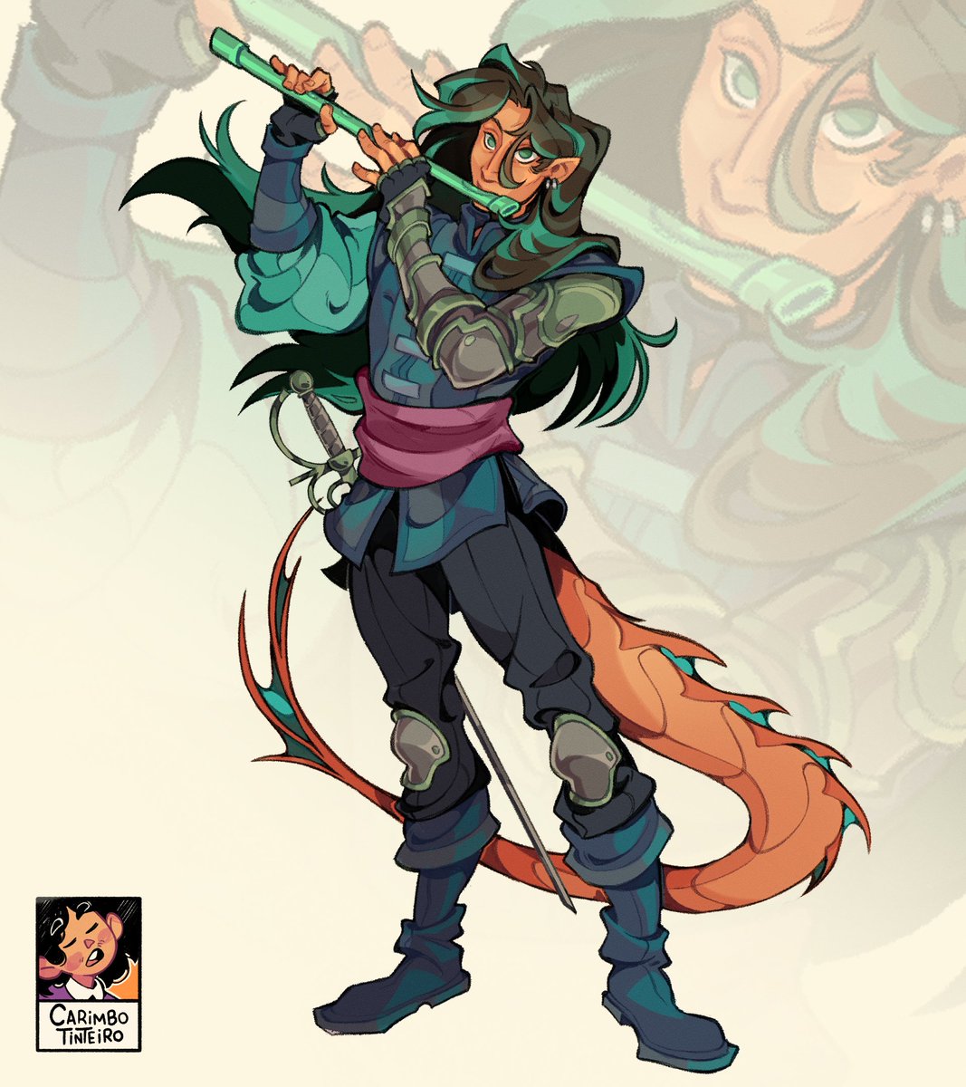 CarimboTinteiro's tweet photo. - The musician paladin, BG3 Character for Anon - https://t.co/X7AQvpYP4a