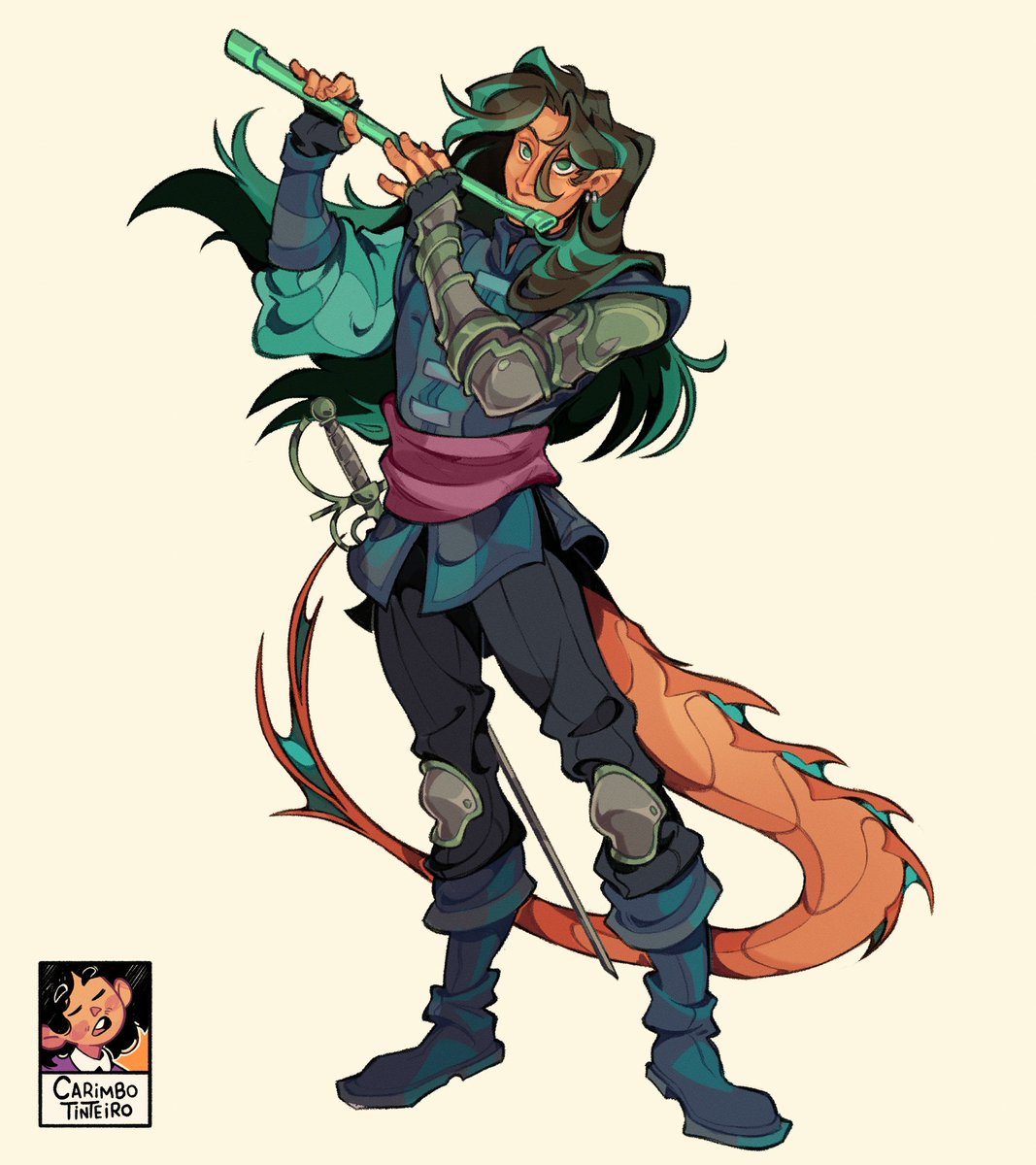 CarimboTinteiro's tweet photo. - The musician paladin, BG3 Character for Anon - https://t.co/X7AQvpYP4a