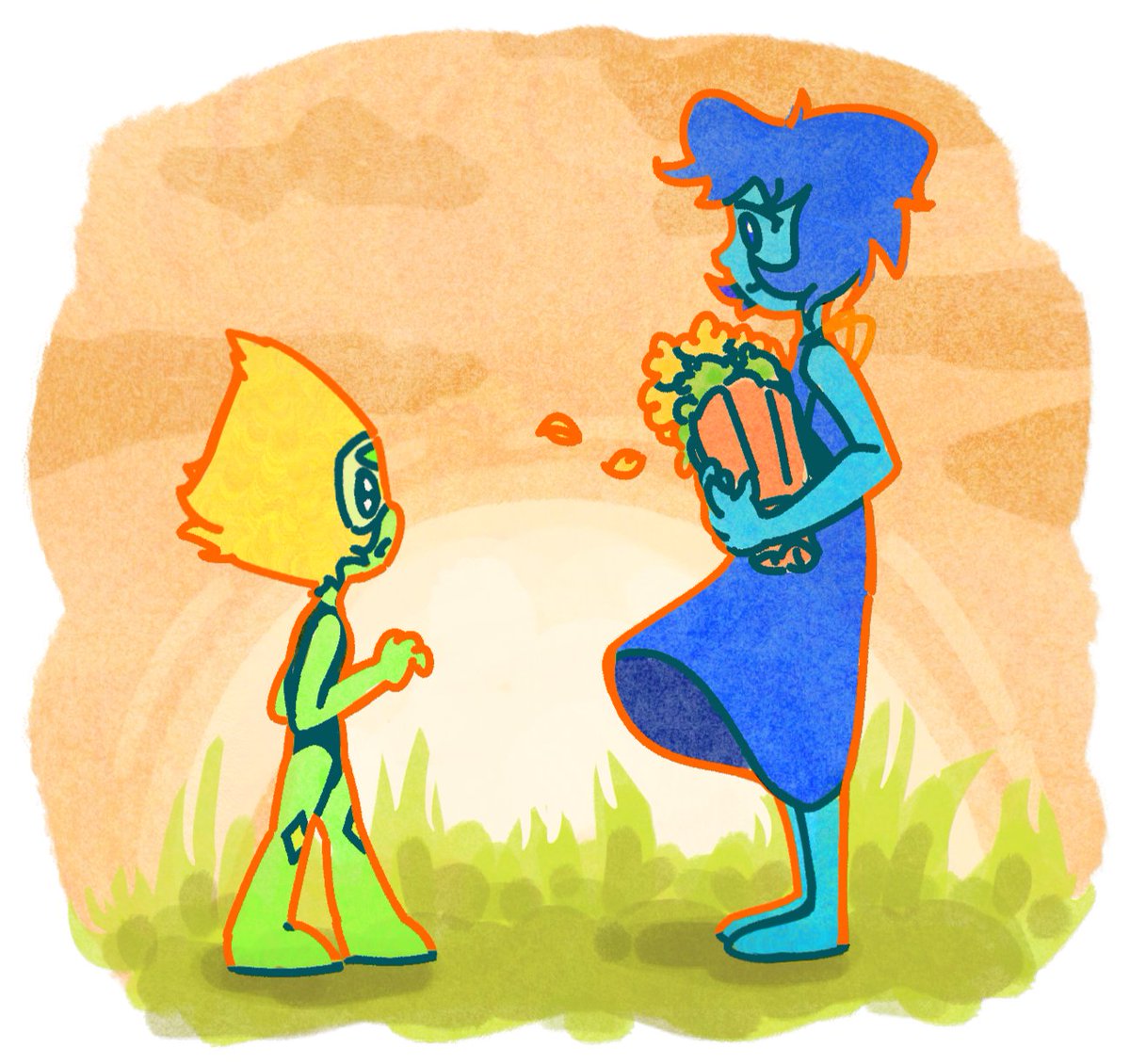 maoecat_Astry's tweet photo. #lapidot #stevenuniverse 
If you wish.💙💚 https://t.co/OeqZuHTvzE