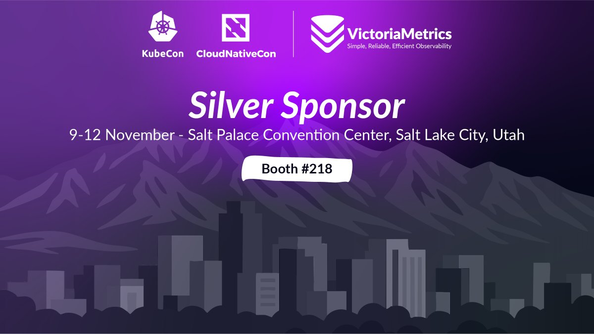 VictoriaMetrics's tweet photo. 🇺🇸 Salt Lake City is Ready for the Observability Community!
#VictoriaMetrics is a Silver Sponsor at #KubeCon North America 2026. Join us to explore the world of #observability and monitoring, including #logs, #traces & time-series #databases for Kubernetes users, and more.
📍 November 10–12 | Booth #218
🔹 Observability Day: November 9 | Table OBS7

🎤 Catch our talks & panel!
🔹 Observability Day | November 9 An Ode to Metrics: Is OpenTelemetry Moving Away from #Prometheus? @DianavTodea, our DevRel, together with Reese Lee
🕐 2:40–3:05 PM MST
📍 Observability Day | Room 2
🔹 OpenTelemetry ContribFest | November 10
Diana Todea will participate in the #OpenTelemetry ContribFest panel.
🕐 11:30 AM–12:50 PM MST
📍 Salt Palace | Level 2 | 255 D
🔹 KubeCon North America | November 11
Zero-Trust Telemetry: Stopping AI-Powered Poisoning Attacks on Observability Pipelines
Diana Todea, together with Chad M. Crowell
🕐 4:10–4:40 PM MST
📍 Hyatt Regency | Level 2 | Salt Lake Ballroom DE

👉 https://t.co/3ME5SHYOMh (https://t.co/3ME5SHYOMh)
See you in Salt Lake City!
#TechConference #OpenSource #CloudNativeCon