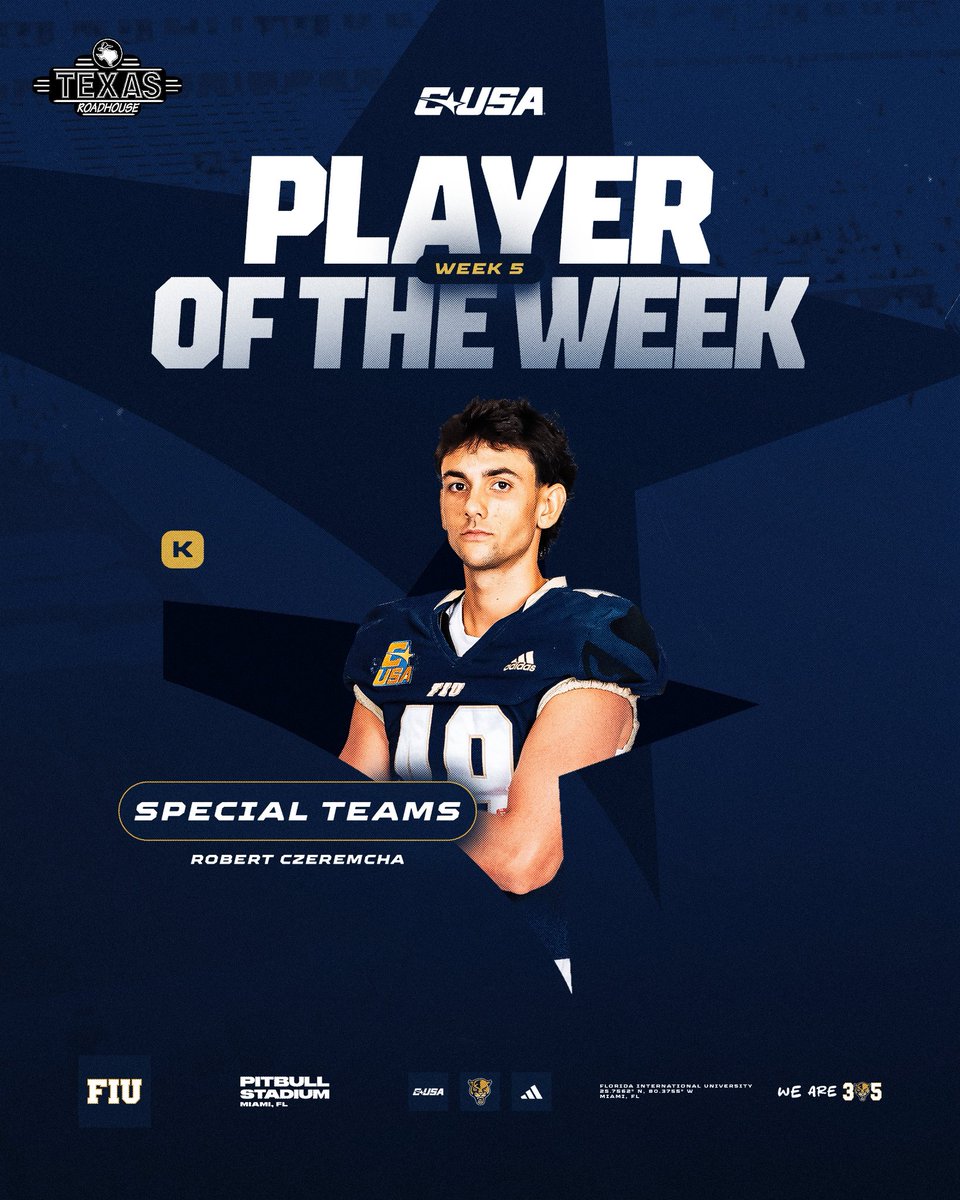 FIUFootball's tweet photo. Went 5-for-5 with a career-long 🎯 

@RCzeremcha is that dude 🫡 https://t.co/KQaze5P1bD