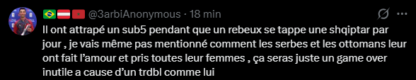 gziminho_'s tweet photo. @3arbiAnonymous @pasltimeee une injustice ? je suis neutre ? sois pas de mauvaise langue ? évite l'orgueil ? ta cité toutes les caractéristiques de ton tweet d'il y a 18 min stp respecte toi un minimum https://t.co/Gdt4NWJyM5