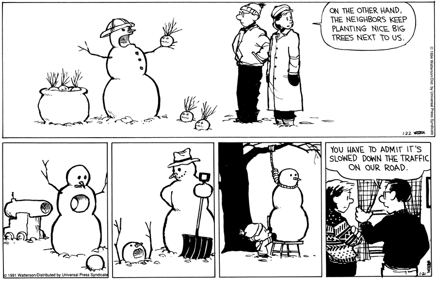 CAEDALPE's tweet photo. #Comics #CalvinandHobbes #Benefits ☃️ https://t.co/JzwDRUeBih