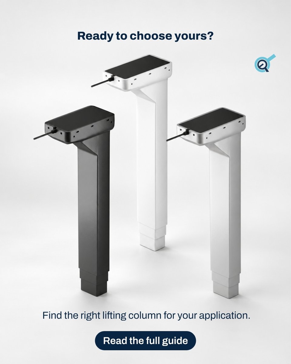 ProgAutoInc's tweet photo. How do you choose the right electric lifting column?

It’s more than just finding one that goes up and down. 👀

Then check out our full guide 
https://t.co/JwXUEmgha4
#LiftingColumn #ElectricLiftingColumn #LinearMotion #Automation #Engineering #IndustrialAutomation https://t.co/GihX2Y9sBp