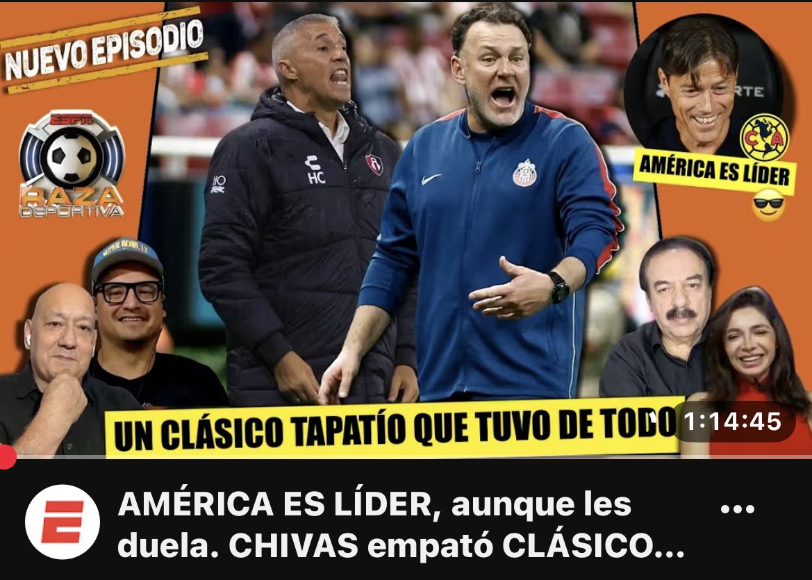 RazaESPN's tweet photo. #VLOG🎙️📺🎧

✅ Héctor Huerta con una exclusiva que hará temblar a Chivas

🧨 Atlas…puro buscapiés⁉️
🧨 Chivas no es candidato: @Eli_Pato
🧨 Pero “América sí”🤔:@mauricpedroza
🧨 Con💰baila el 🐕;@FMF también
🧨 Alianzas o contubernios del Tri https://t.co/qGrYGIt11C https://t.co/ix3ylrWmcF