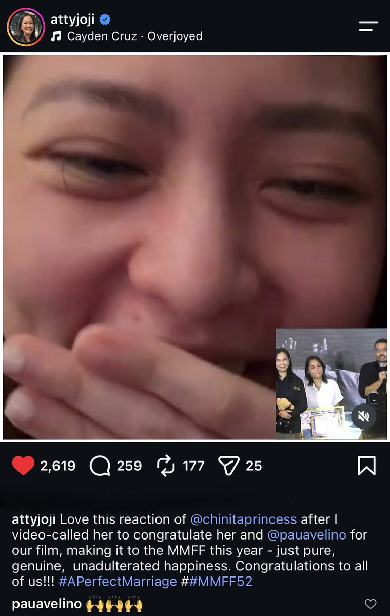 jhencamillo18's tweet photo. that face and the comment. salamat Atty. Joji.

#APerfecrMarriage  #MMFF52 https://t.co/M8uMJxXplW