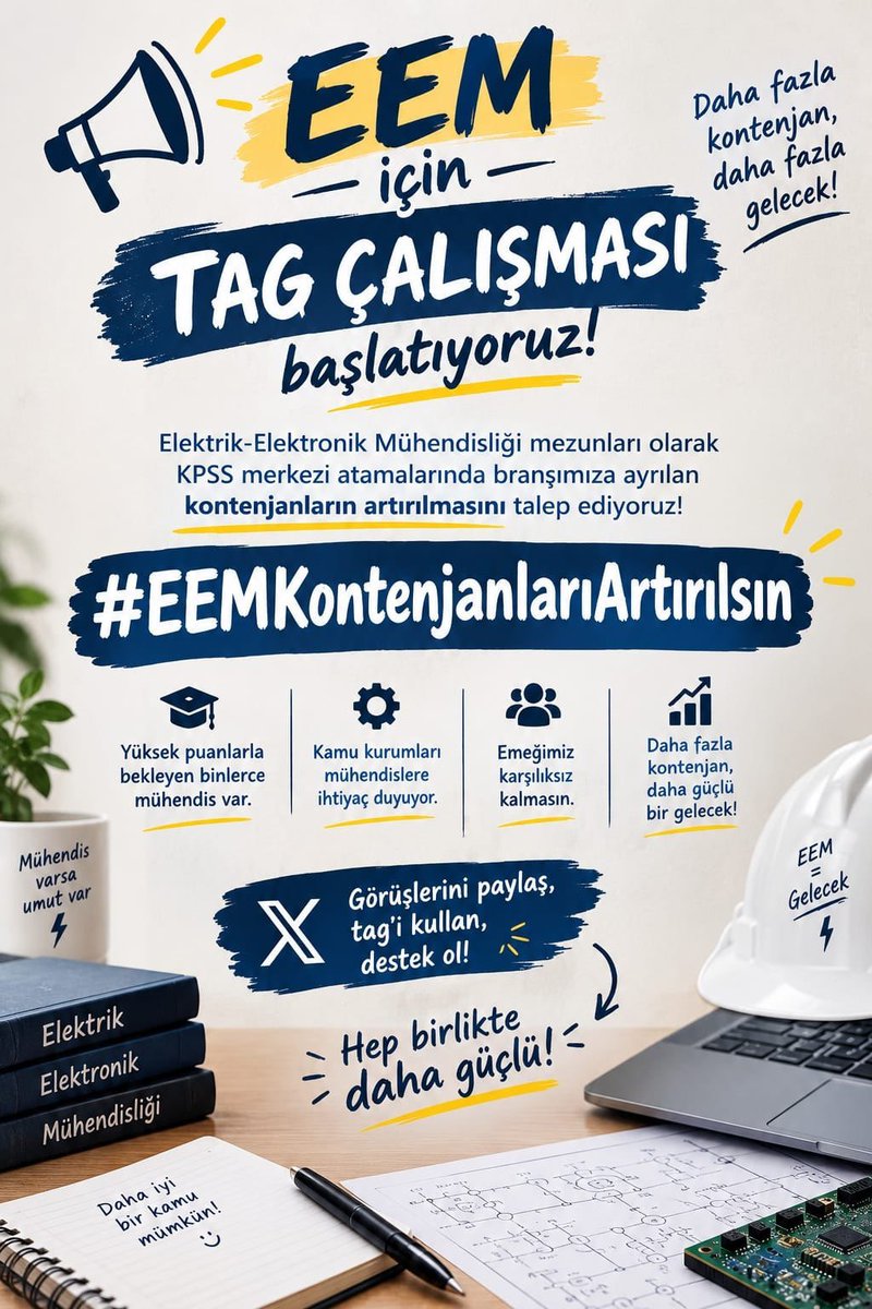turksseyda's tweet photo. Ülkemizin mühendis ihtiyacı göz önünde bulundurularak Elektrik Mühendisi kadroları artırılmalı, merkezi atamalarda bölümümüze daha fazla kontenjan ayrılmalıdır. Kamuda istihdam bekleyen EEM mezunlarının talepleri dikkate alınmalıdır.
#EEMKontenjanlarıArtırılsın
#EEMAtamaBekliyor https://t.co/MMc3jLfjs2