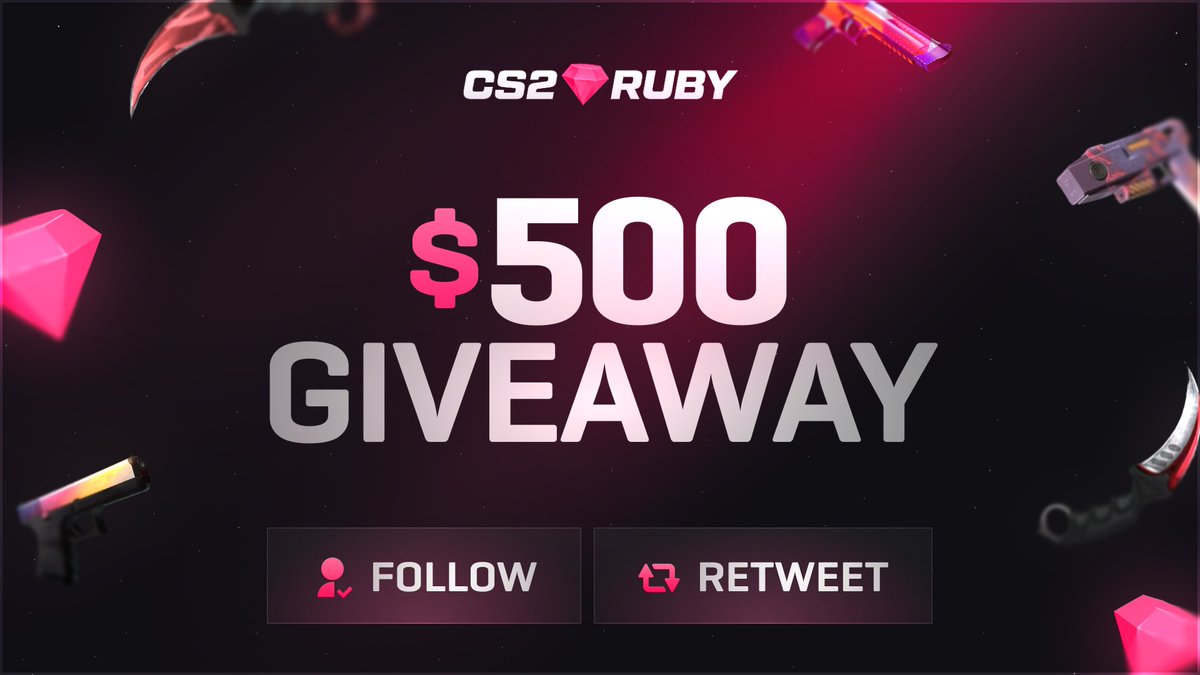 Winify's tweet photo. ♦️$500 CS2Ruby X Winify Giveaway

👉Follow @Winify &amp; @CS2Ruby 
👉Retweet 

⏰Rolls in 10 days https://t.co/jjjuhH1Ofh