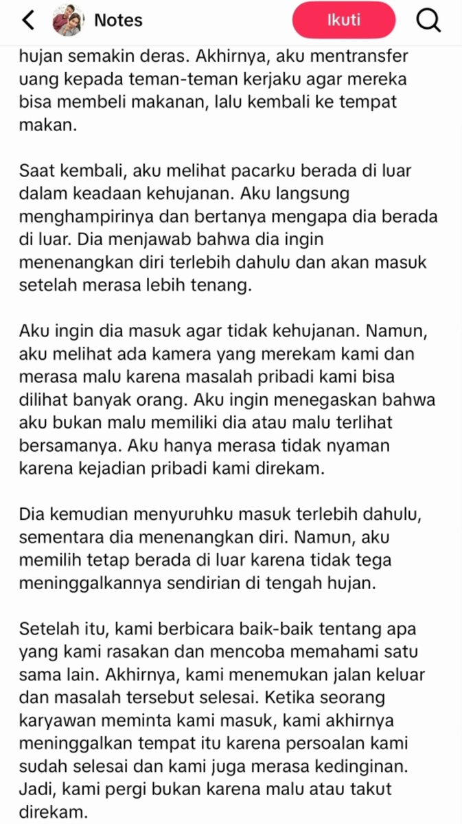xyshulu's tweet photo. "Klarifikasi pasangan viral hujan-hujanan di Gacoan"

Cowok yang ngambek di Gacoan ternyata bukan ngambek karena ujang kedu dimakan sama ceweknya ya guys. https://t.co/495PUd9MH5