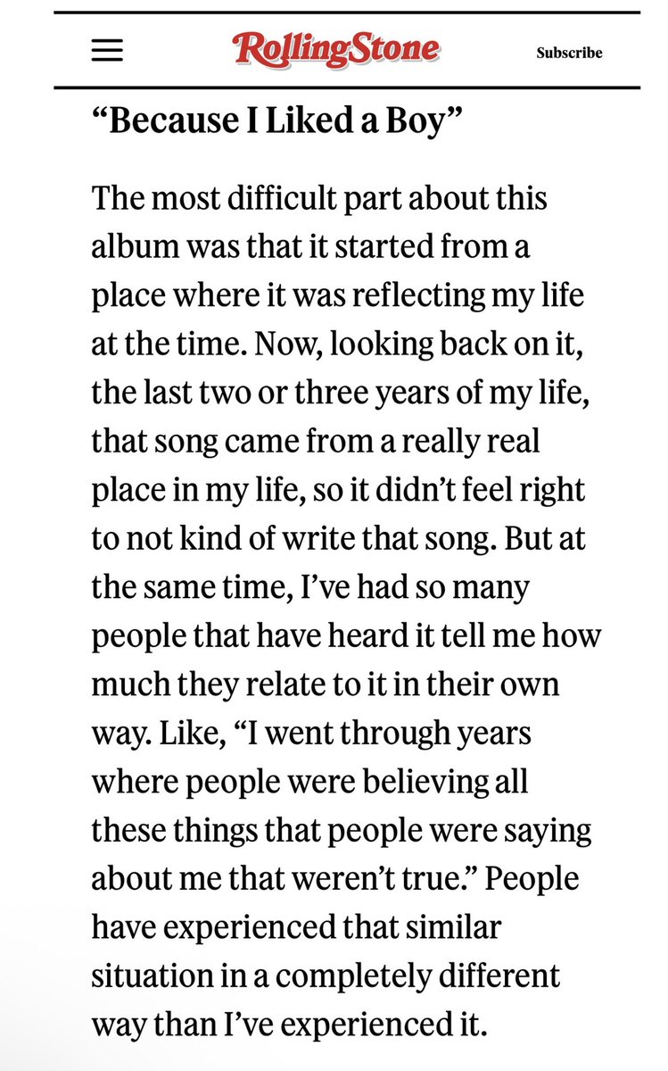 sharpestools's tweet photo. “what was her obsession w because i liked a boy” oh maybe the fact that she wrote it to help get through one of the worst times in her life? you people put her through hell and back, i can promise you she won’t stop talking about this song ever. https://t.co/lQl7bx05ix