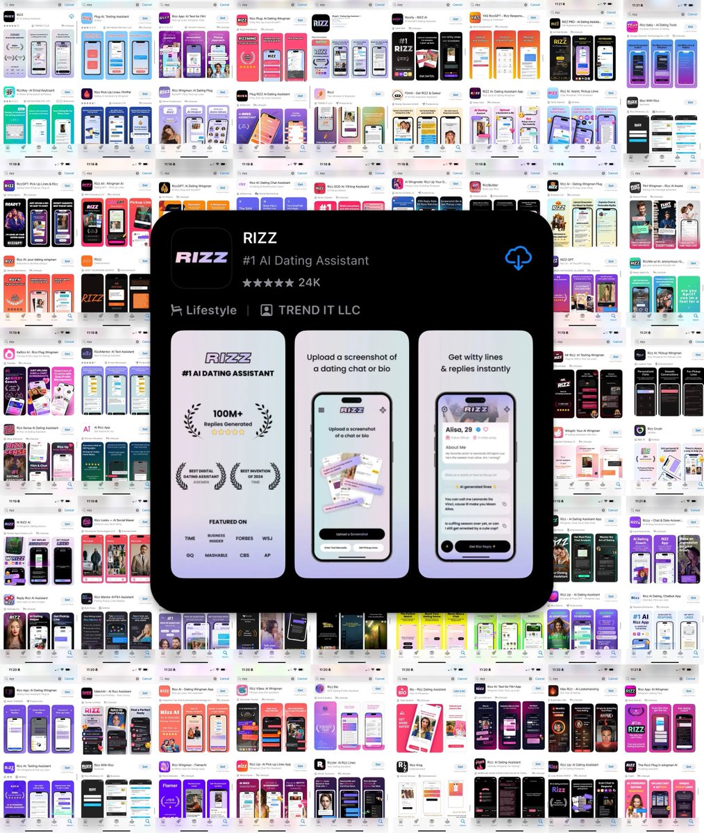 roman_khaves's tweet photo. get ready for your app to be reverse engineered by thousands of ai agents

u need a strong brand and distribution moat to survive

we have hundreds of rizz copycats, but our brand &amp; distribution capabilities are what made us the most famous app in the category https://t.co/0NpsYTK7dg