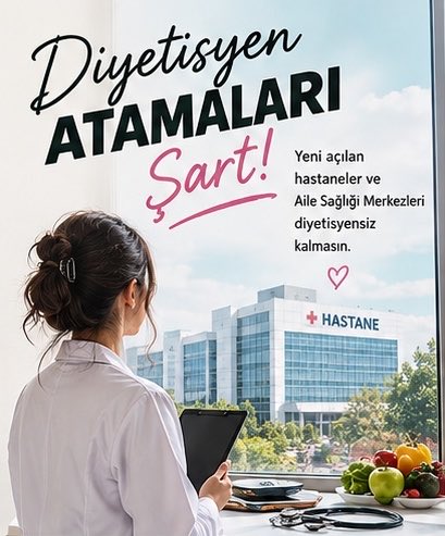kedilerveselo's tweet photo. Yeni hastaneler açılıyor, sağlık tesisleri büyüyor. Peki diyetisyen kadroları nerede? Kamuya yeterli sayıda diyetisyen atanmasını ve yeni açılan sağlık kuruluşlarında istihdam sağlanmasını istiyoruz!

#DiyetisyenlerAtamaBekliyor https://t.co/RRGGOrasd0