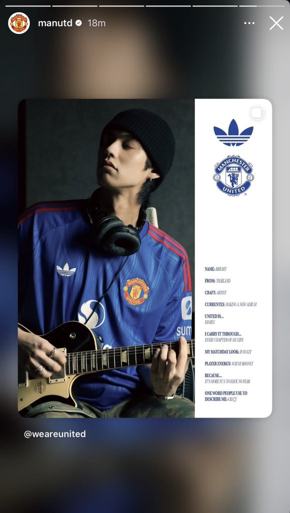 TharineePooH's tweet photo. แอคเค้าท์ Man U รีโพสรูปน้องค้าบ💙

IGs : manutd
Bright Vachirawit
#bbrightvc @bbrightvc https://t.co/vUQtBrFrgi