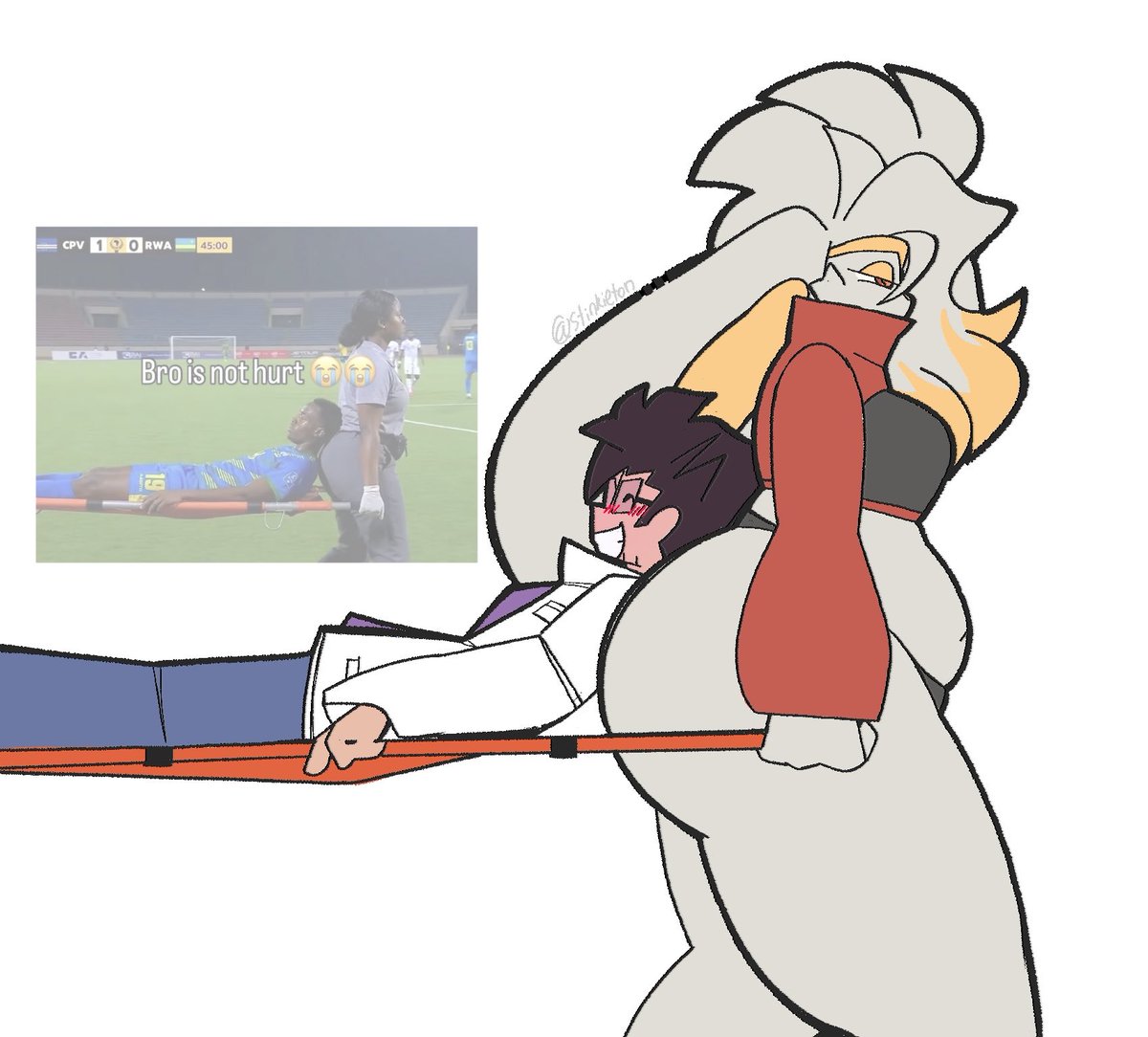 stinkieton's tweet photo. Ouchh i sprained my ankle again!!!! https://t.co/fzPaXFu2k4