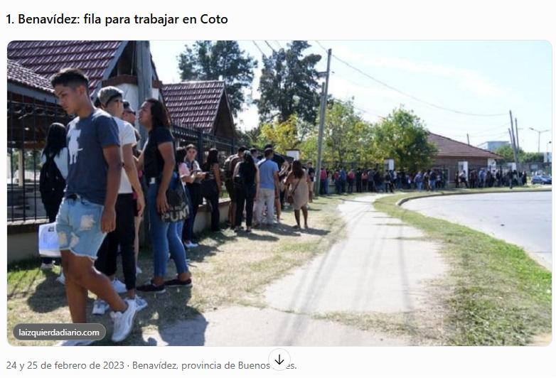 Tomidiazcueto's tweet photo. Las filas por el laburo no empezaron hoy ni con este Gobierno. Por ejemplo en 2023 ya se vivían estas situaciones en diversas provincias: https://t.co/QpJ5GSlHTZ