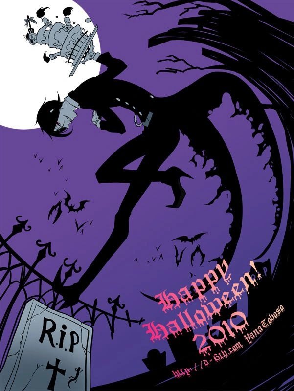 sockiette's tweet photo. have a very kuro halloween!!!🎃🎃🎃 https://t.co/QSi7v37O3p
